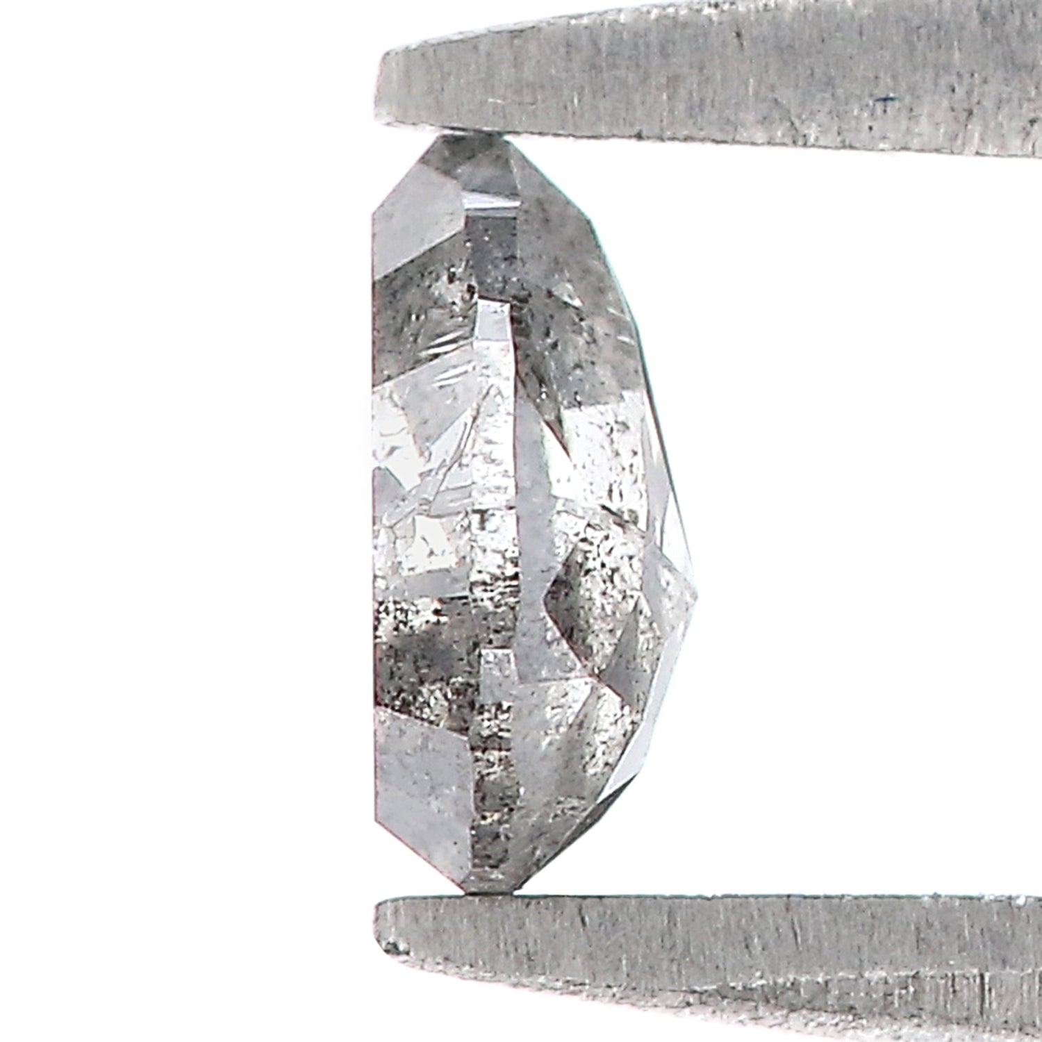 0.39 CT Natural Loose Pear Shape Diamond Salt And Pepper Pear Shape Diamond 5.40 MM Natural Black Grey Color Pear Rose Cut Diamond QLB280