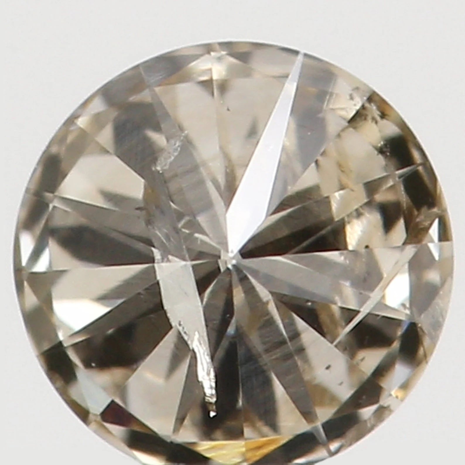 0.165 Ct Natural Loose Round Shape Diamond Brown Color Round Cut Diamond 3.40 MM Natural Loose Diamond Round Brilliant Cut Diamond N7821