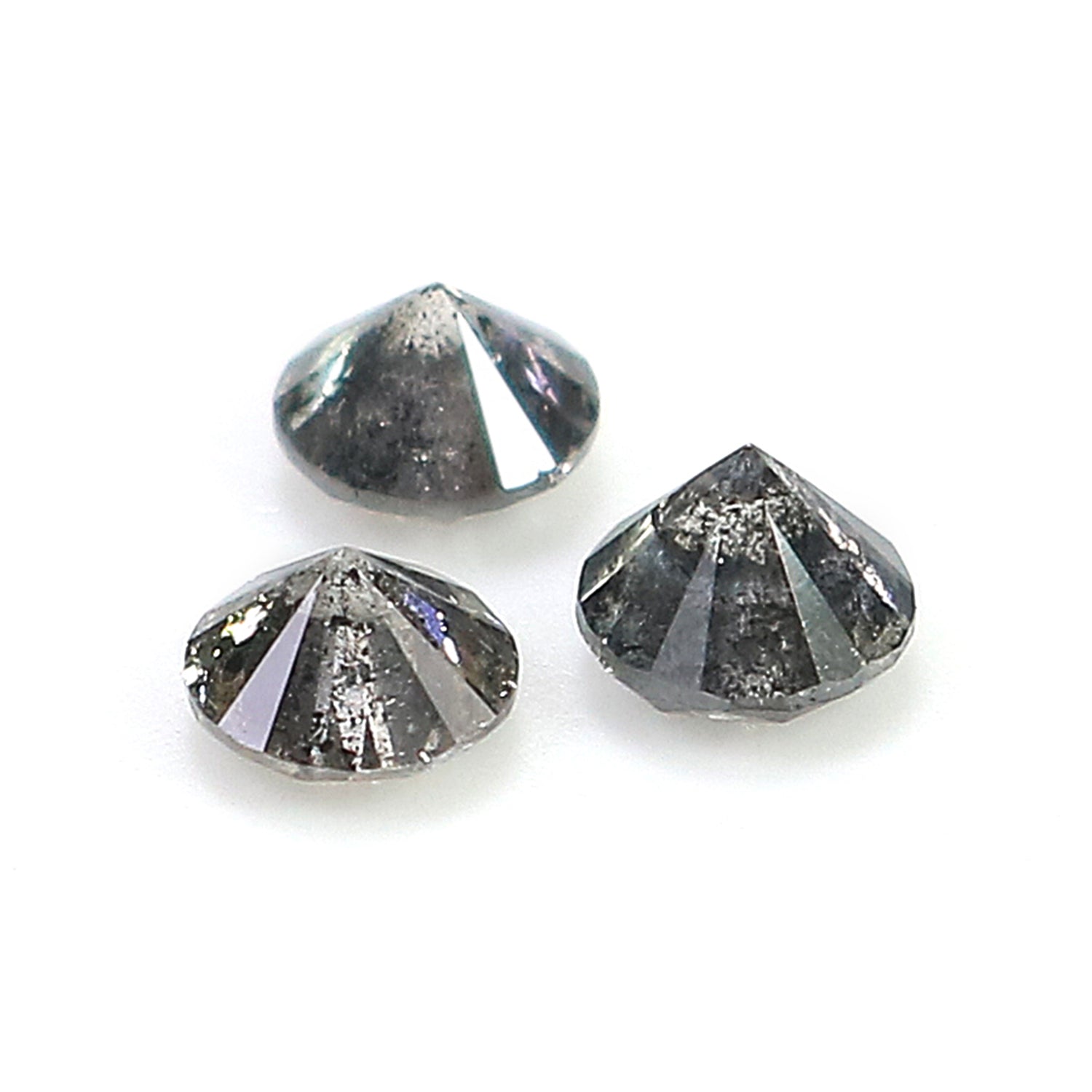 0.65 CT Natural Loose Round Shape Diamond Salt And Pepper Round Cut Diamond 3.60 MM Natural Loose Diamond Round Brilliant Cut Diamond LQ9080