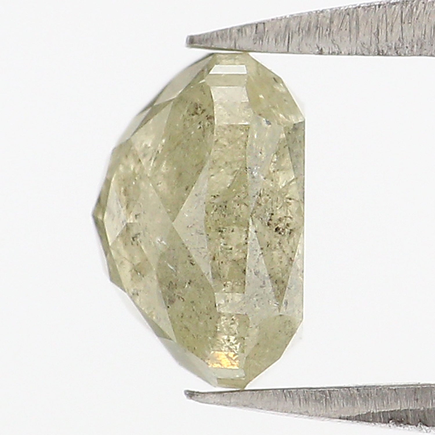 Natural Loose Cushion Diamond, Greenish Grey Color Diamond, Natural Loose Diamond, Cushion Cut Diamond, 1.53 CT Cushion Shape Diamond L2942