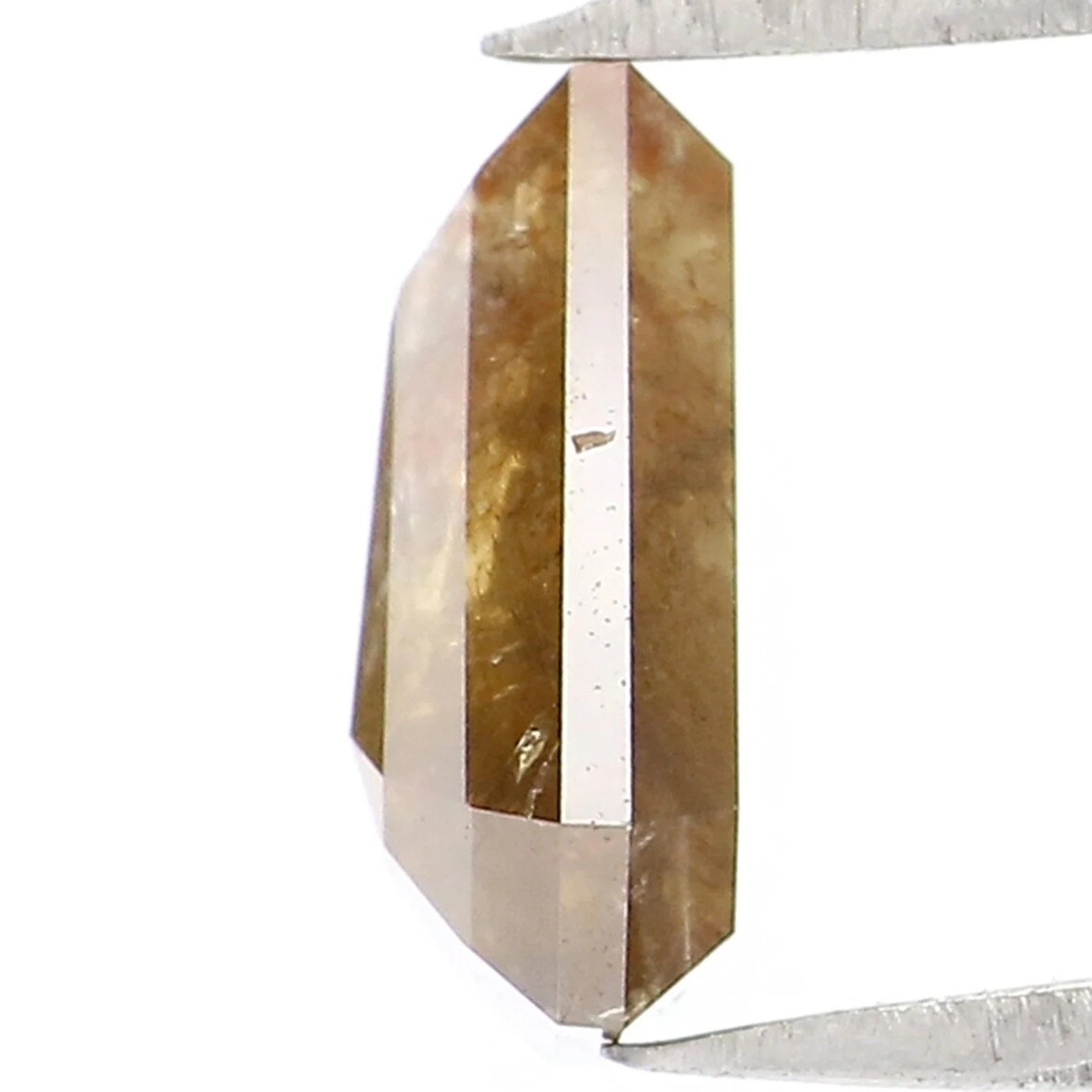 0.82 CT Natural Loose Coffin Shape Diamond Brown Color Coffin Cut Diamond 6.90 MM Natural Loose Diamond Coffin Shape Rose Cut Diamond QN985