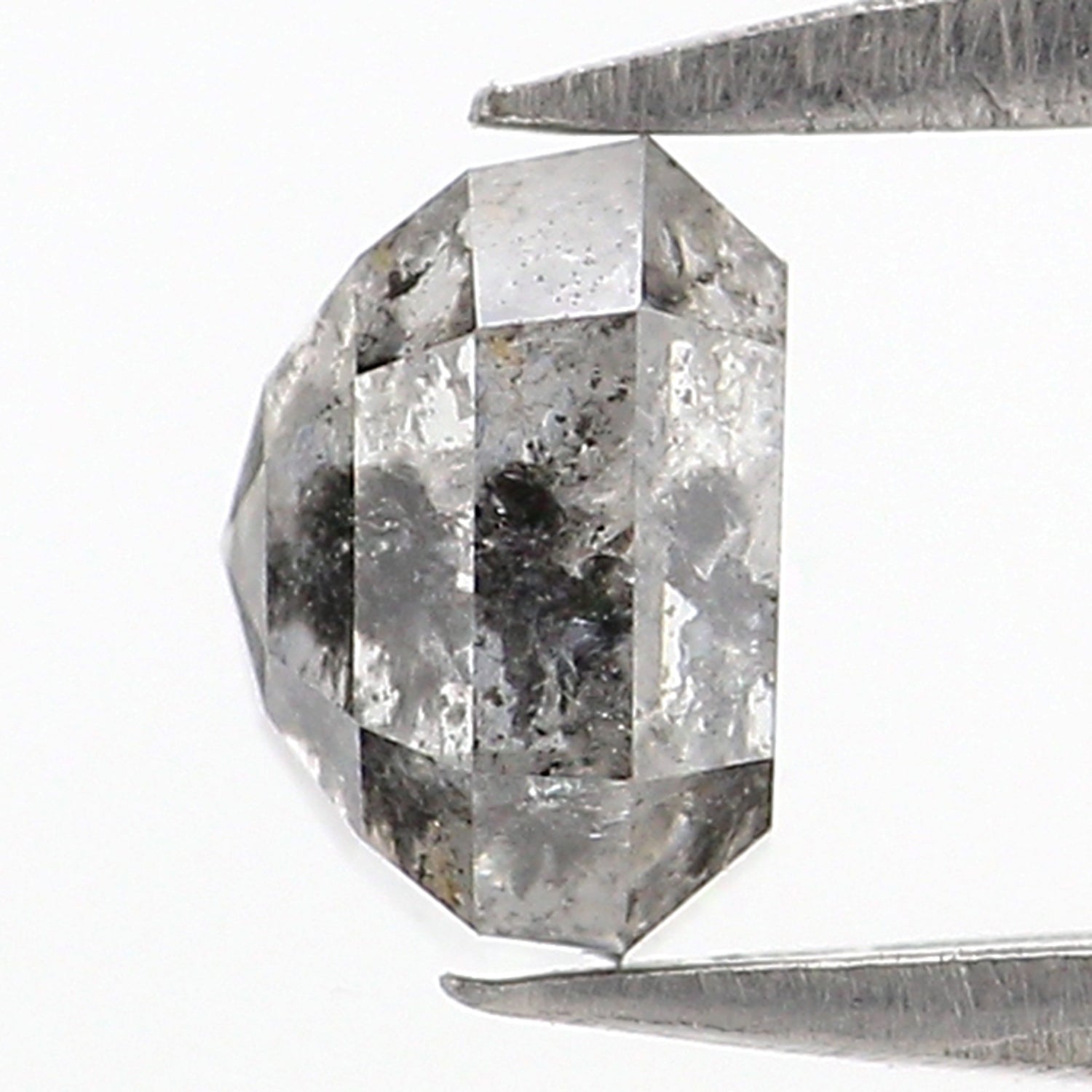 Natural Loose Emerald Diamond, Salt And Pepper Emerald Diamond, Natural Loose Diamond, Emerald Cut Diamond, 0.86 CT Emerald Shape KDL7777