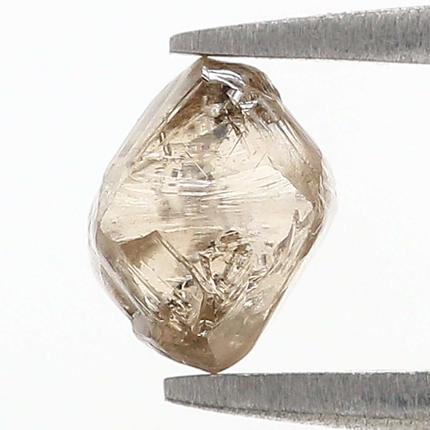 1.80 CT Natural Loose Rough Shape Diamond Brown Color Irregular Cut Diamond 7.20 MM Natural Loose Brown Color Rough UnCut Diamond L3532