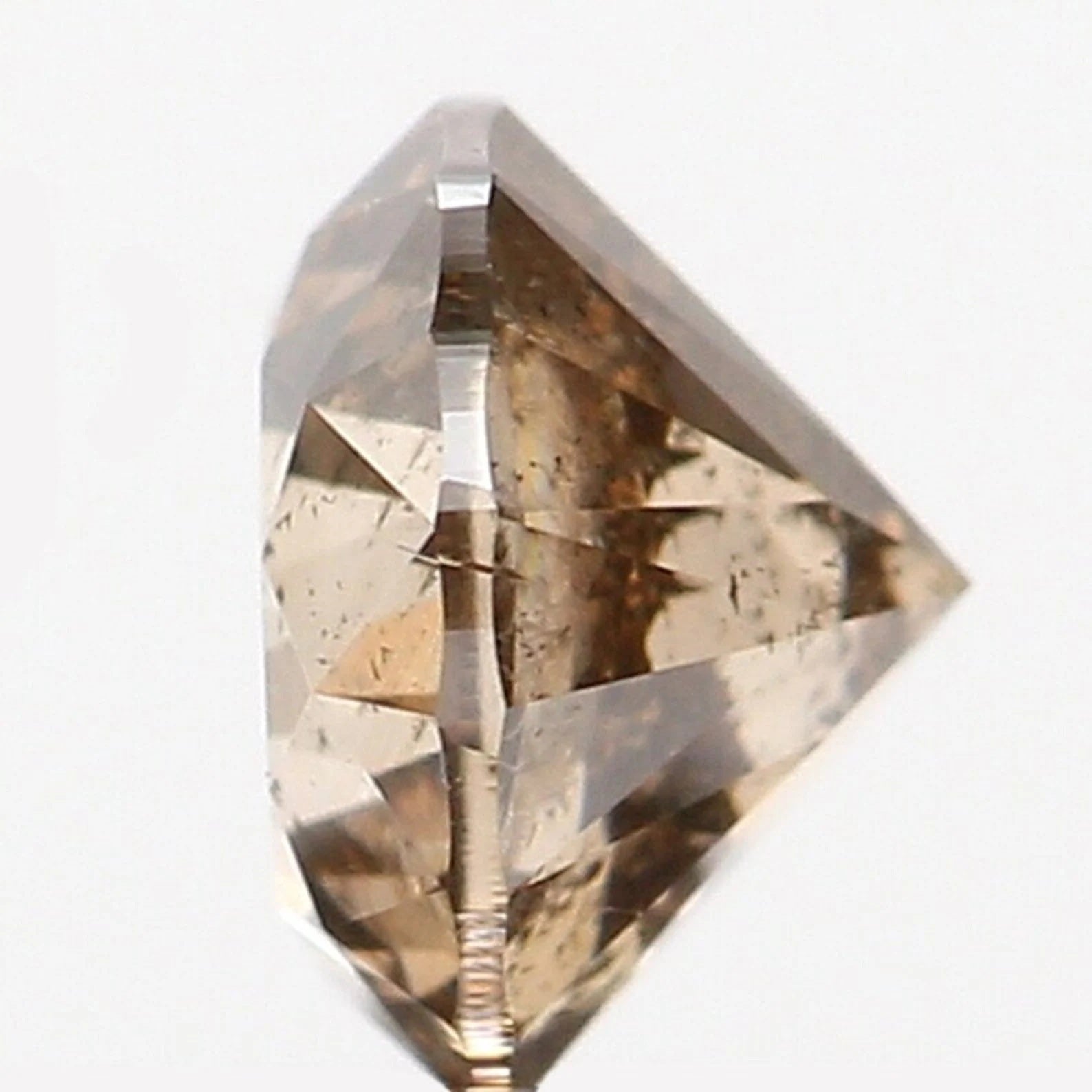 0.31 CT Natural Loose Round Shape Diamond Brown Color Round Cut Diamond 4.10 MM Natural Brown Color Round Brilliant Cut Diamond NQ1079