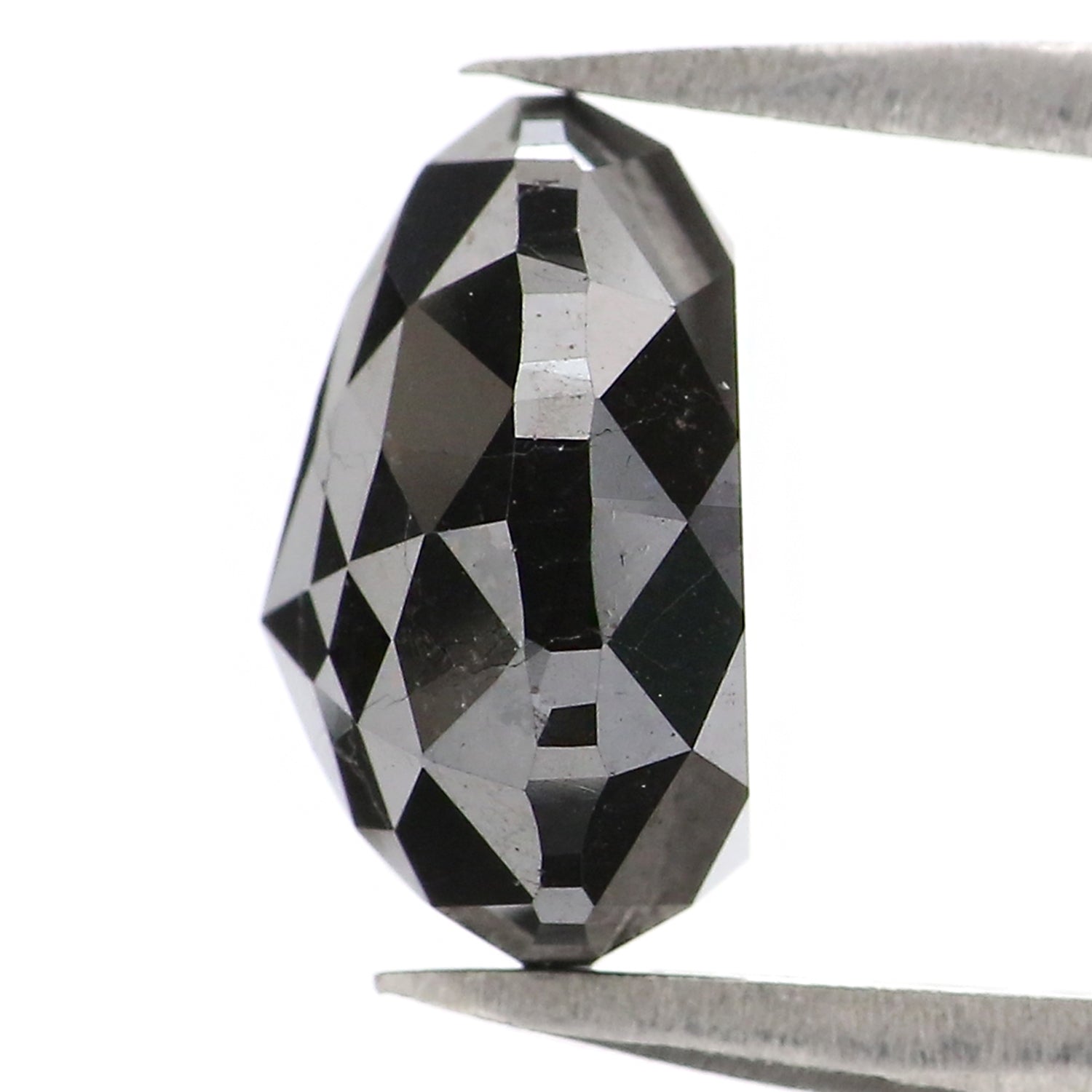 Natural Loose Pear Diamond, Pear Cut Black Color Diamond, Natural Loose Diamond, Rose Cut Diamond, Rose Cut Pear 3.03 CT Pear Shape L2905