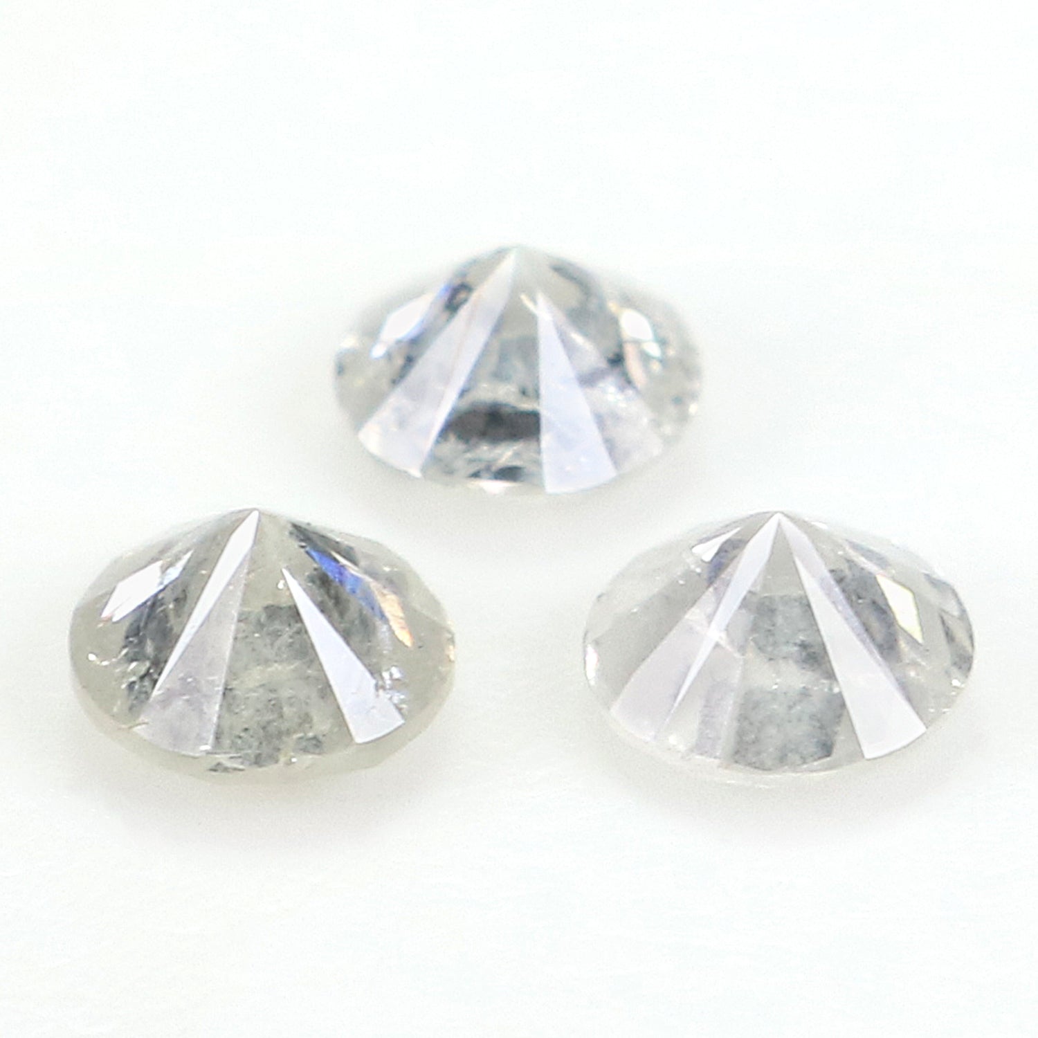 0.58 CT Natural Loose Round Shape Diamond Fancy Grey Color Round Cut Diamond 3.70 MM Natural Grey Color Round Brilliant Cut Diamond N2611