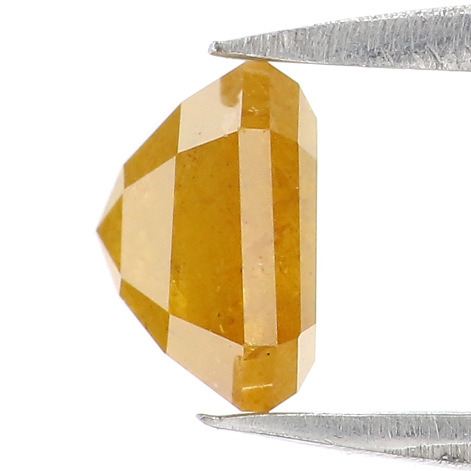 1.05 CT Natural Loose Emerald Shape Diamond Yellow Color Emerald Cut Diamond 5.60 MM Natural Yellow Color Emerald Rose Cut Diamond LQ9334