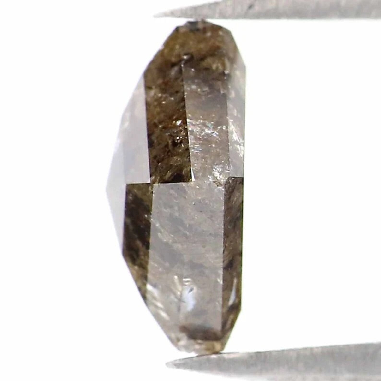 1.34 Ct Natural Loose Kite Shape Diamond Grey Brown Color Kite Shape Diamond 8.70 MM Natural Loose Diamond Kite Rose Cut Diamond NQ9291