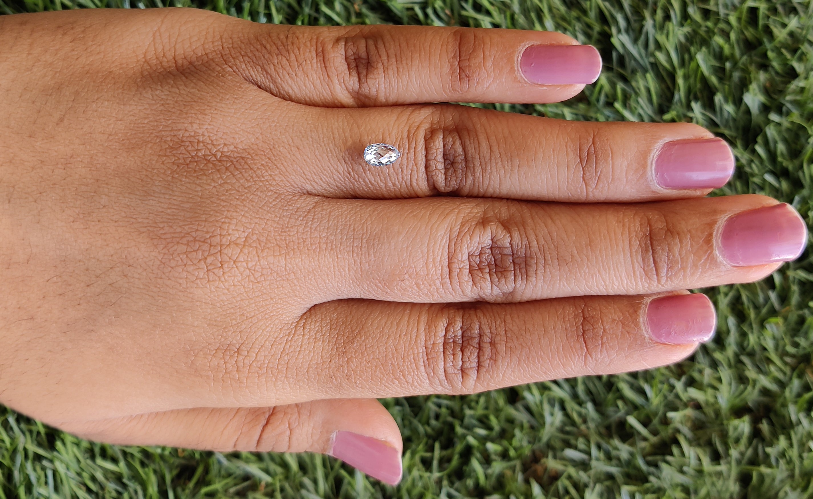 0.69 CT Lab Grown Briolette Cut Diamond Blue Color VS Clarity Diamond Lab Grown CVD Diamond Lab Created Drop Rose Cut Diamond L3495