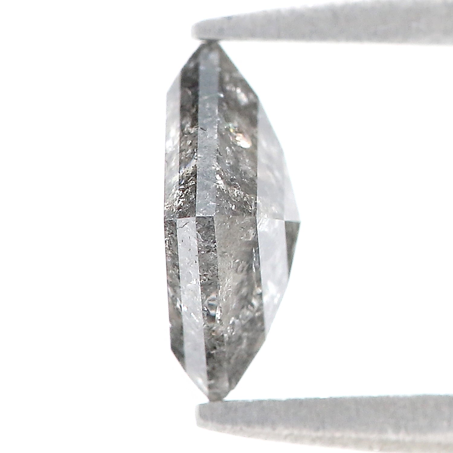 0.96 CT Natural Loose Kite Shape Diamond Salt And Pepper Kite Shape Diamond 7.80 MM Natural Black Grey Color Kite Rose Cut Diamond L221