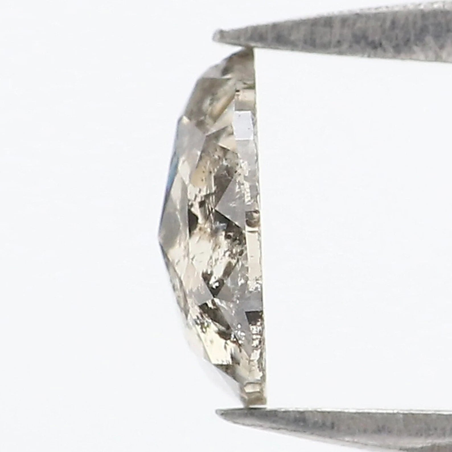 0.35 CT Natural Loose Pear Shape Diamond Salt And Pepper Pear Cut Diamond 5.80 MM Natural Loose Diamond Pear Shape Rose Cut Diamond NQ9915