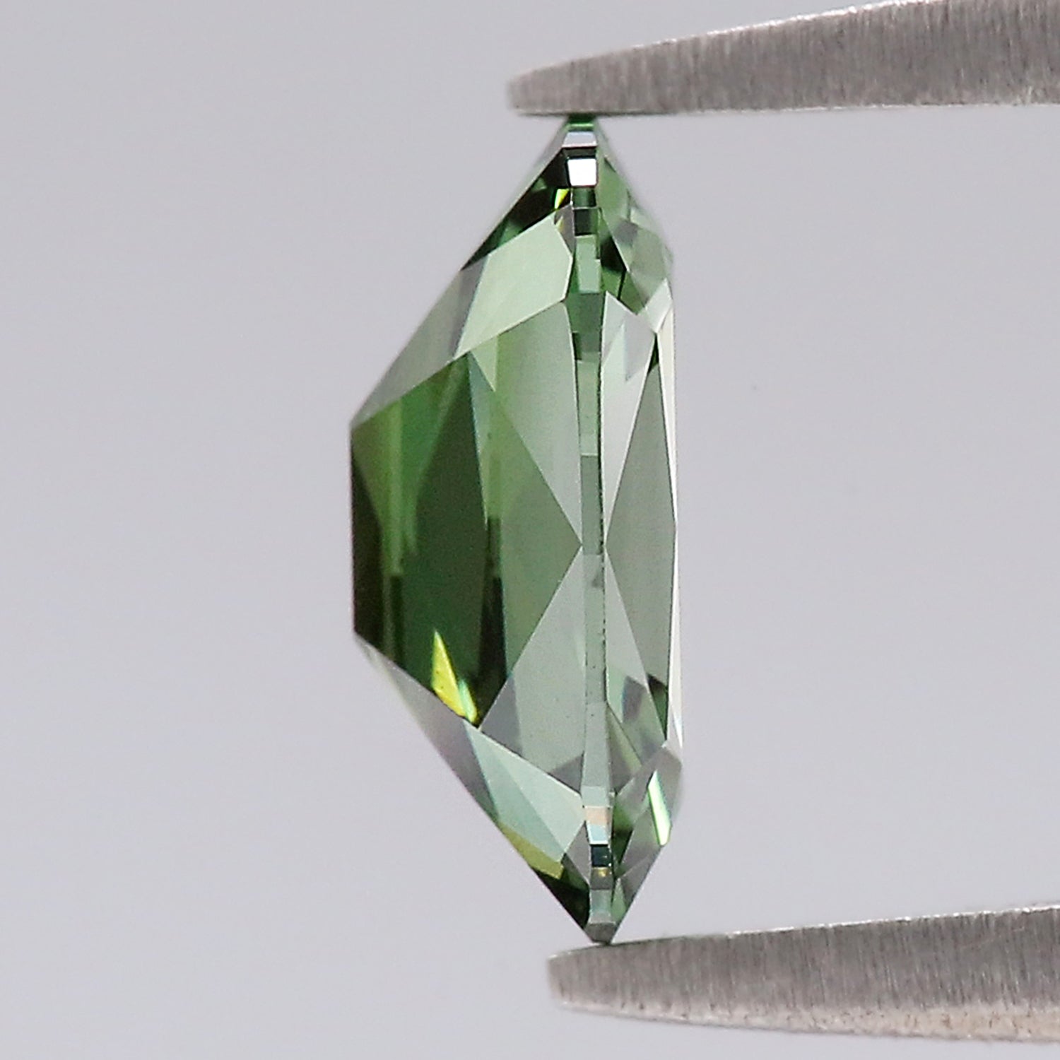 1.08 CT IGI Certified Cushion Old European Cut Diamond Fancy Vivid Green Color VS1 Clarity Lab Grown Diamond Lab Created Lab Diamond L3666