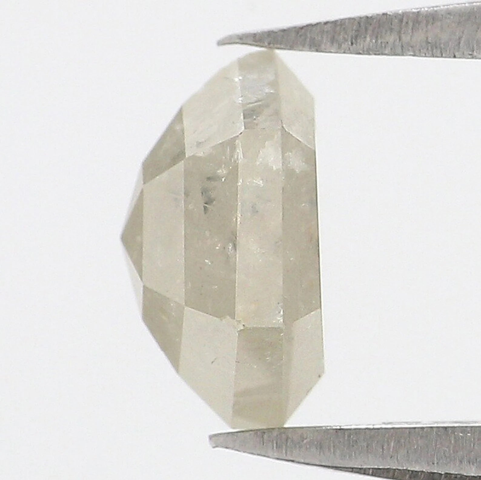 0.98 CT Natural Loose Hexagon Shape Diamond Grey Color Hexagon Diamond 6.70 MM Natural Diamond Grey Color Hexagon Rose Cut Diamond NQ8270