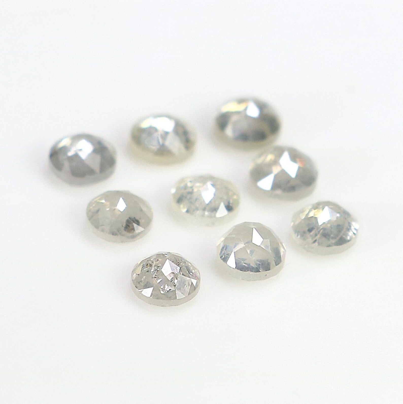 1.05 CT Natural Loose Round Rose Cut Diamond Grey Color Round Shape Diamond 2.70 MM Natural Loose Grey Color Round Rose Cut Diamond NQ2088