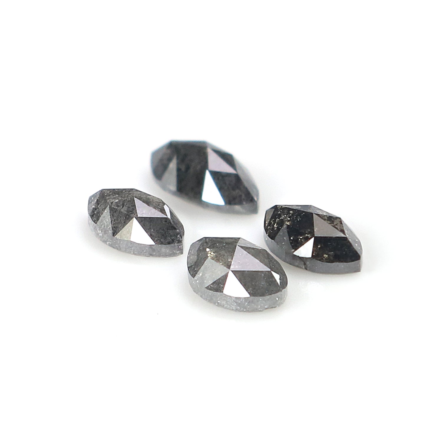 1.16 CT Natural Loose Marquise Shape Diamond Salt And Pepper Marquise Rose Cut Diamond 4.65 MM Black Grey Color Marquise Cut Diamond L8835