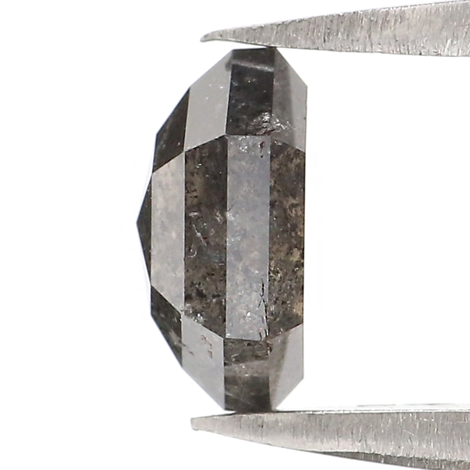 0.98 CT Natural Loose Hexagon Cut Diamond Salt And Pepper Hexagon Diamond 6.85 MM Natural Loose Black Grey Color Hexagon Cut Diamond QL2943