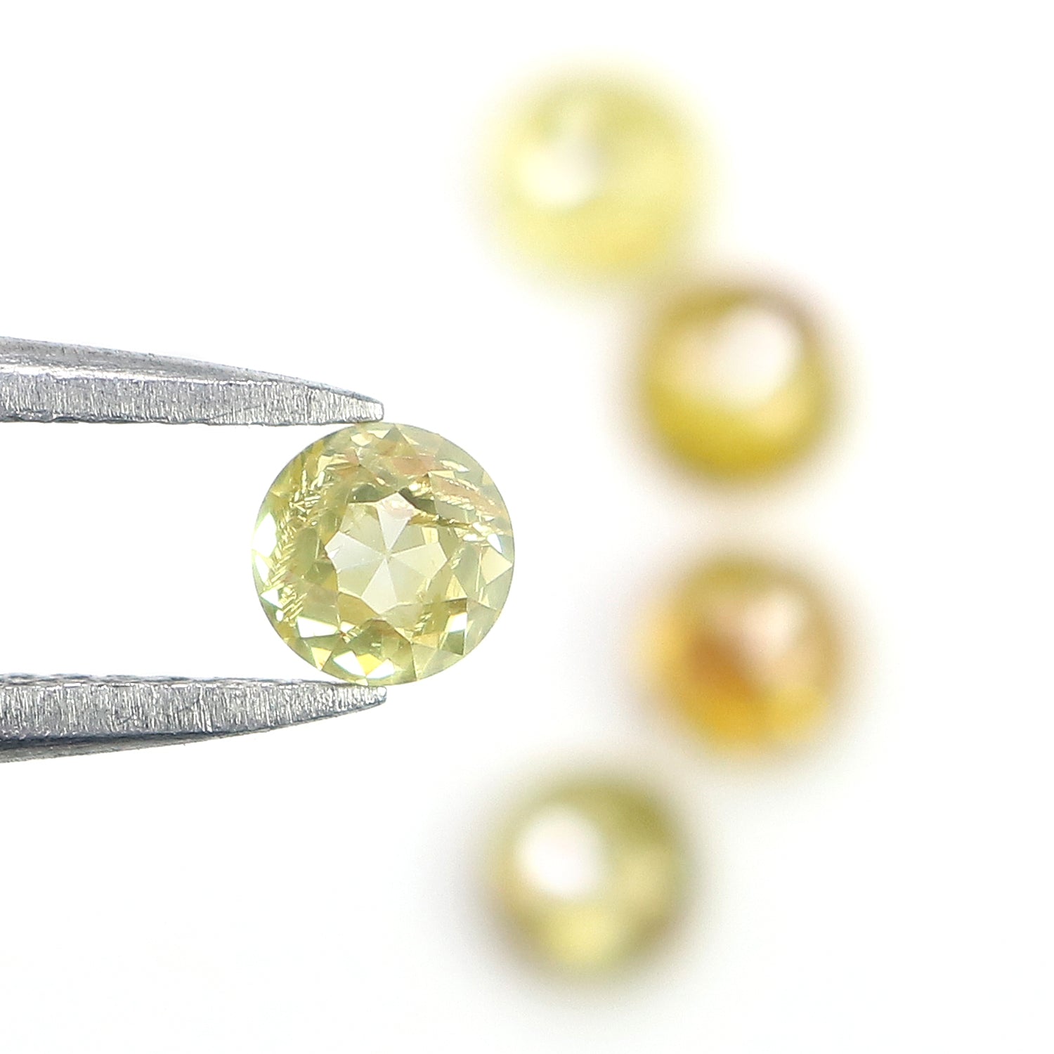 1.75 CT Natural Loose Rose Cut Diamond Yellow Color Round Shape Diamond 4.00 MM Natural Loose Yellow Color Round Rose Cut Diamond LQ1041