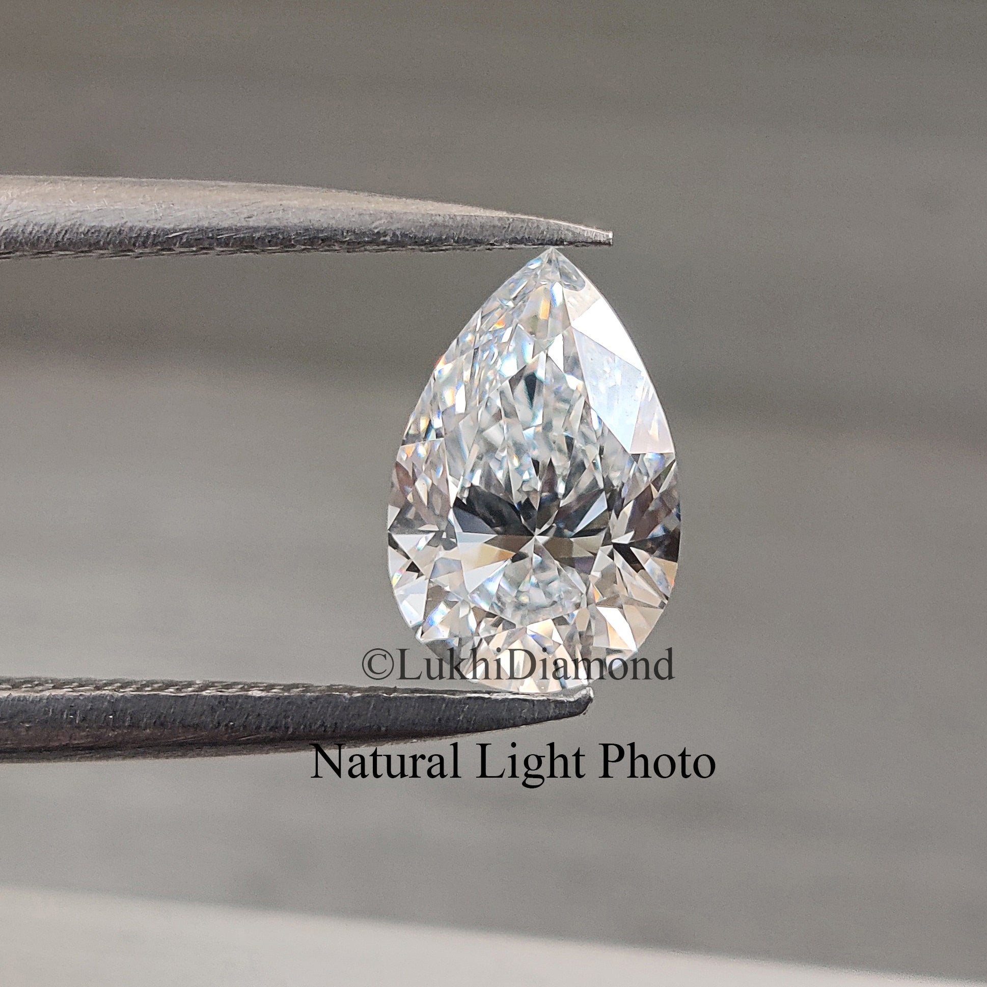 IGI Certified 1 Ct, 1.5 Ct, 2 Ct, 2.5 Ct, 3 Ct Pear Brilliant Cut E/F Color VS Clarity Lab Grown CVD Diamond Lab Created Loose Diamond Q152