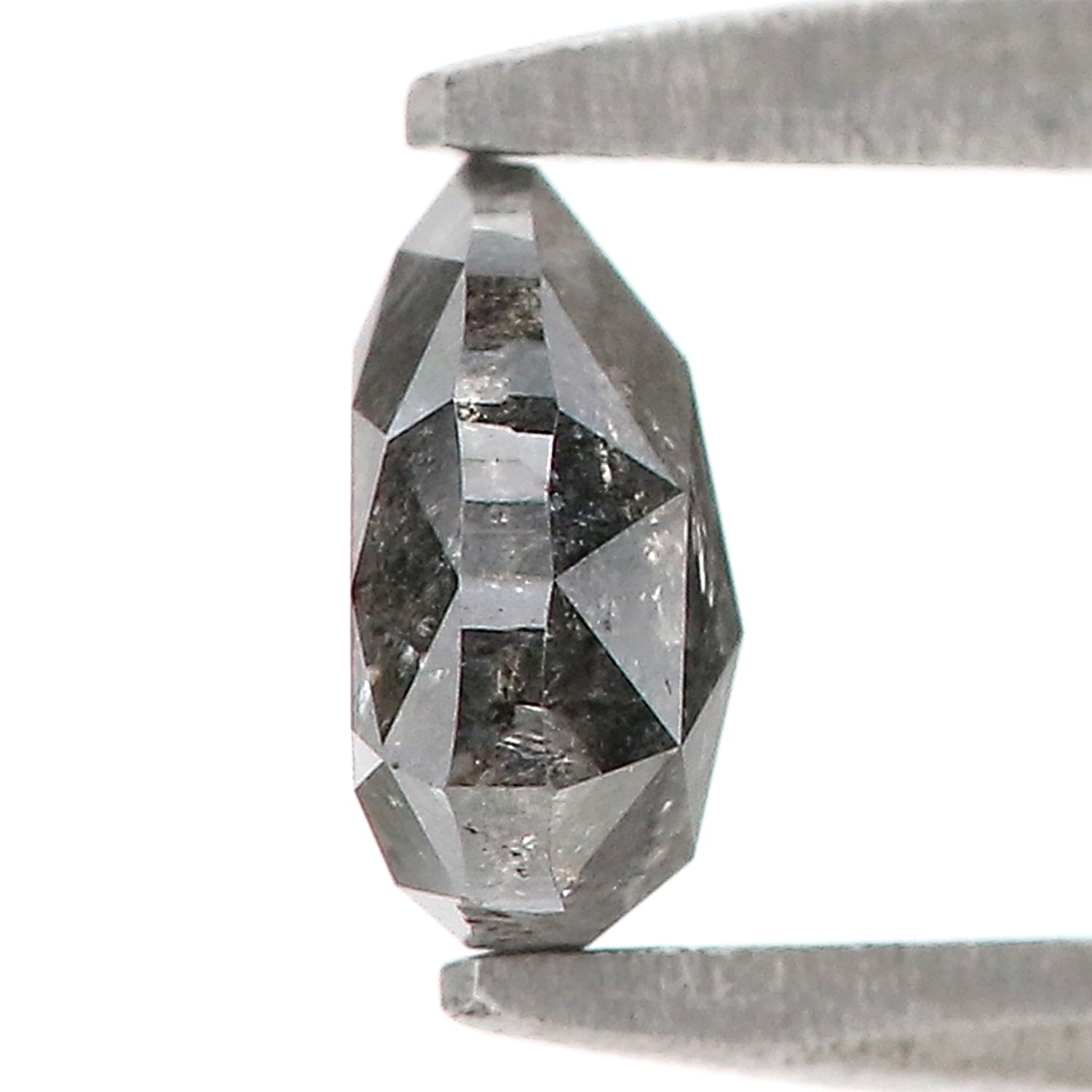 0.55 CT Natural Loose Triangle Shape Diamond Salt And Pepper Diamond 5.15 MM Natural Black Grey Color Diamond Triangle Cut Diamond L3388