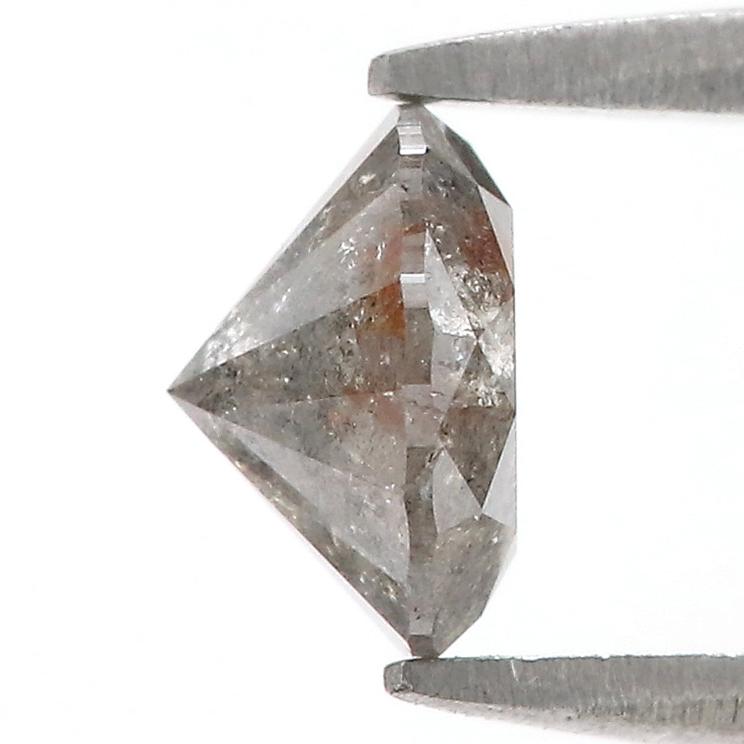 1.28 CT Natural Loose Round Shape Diamond Grey Color Round Cut Diamond 6.75 MM Natural Loose Grey Diamond Round Brilliant Cut Diamond LQ443