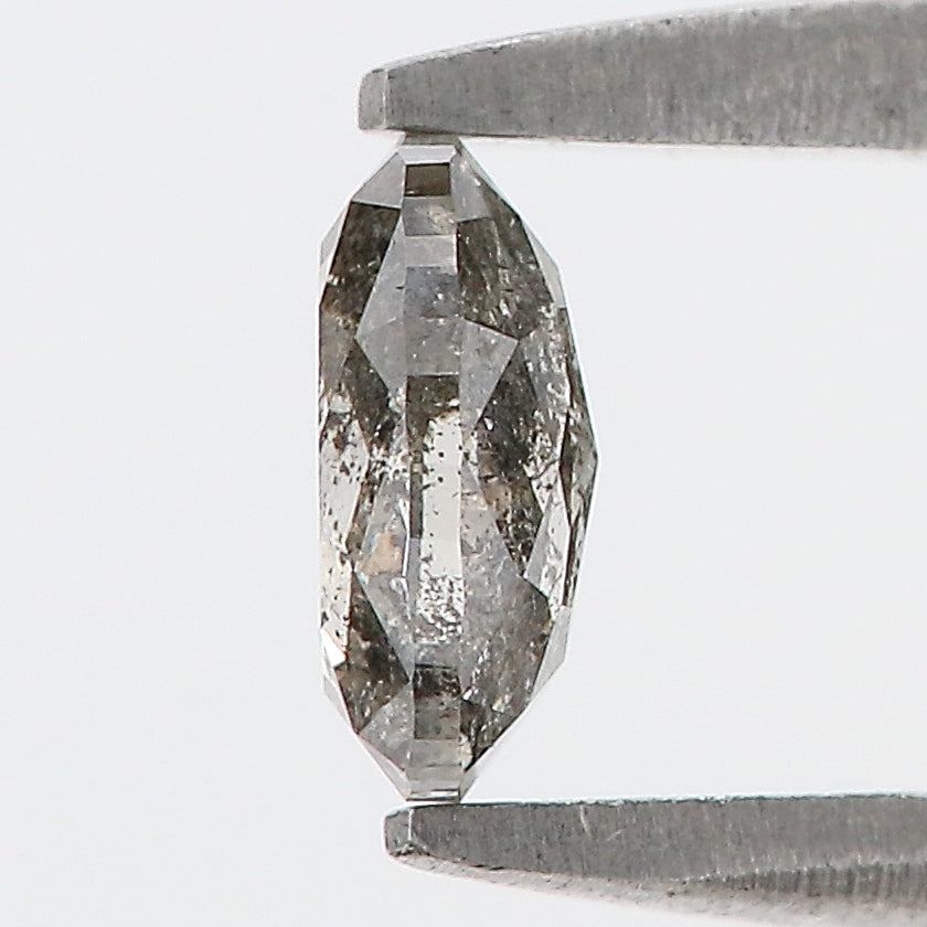 0.40 Ct Natural Loose Oval Shape Diamond Salt And Pepper Oval Cut Diamond 5.30 MM Natural Loose Diamond Oval Shape Rose Cut Diamond LQ422