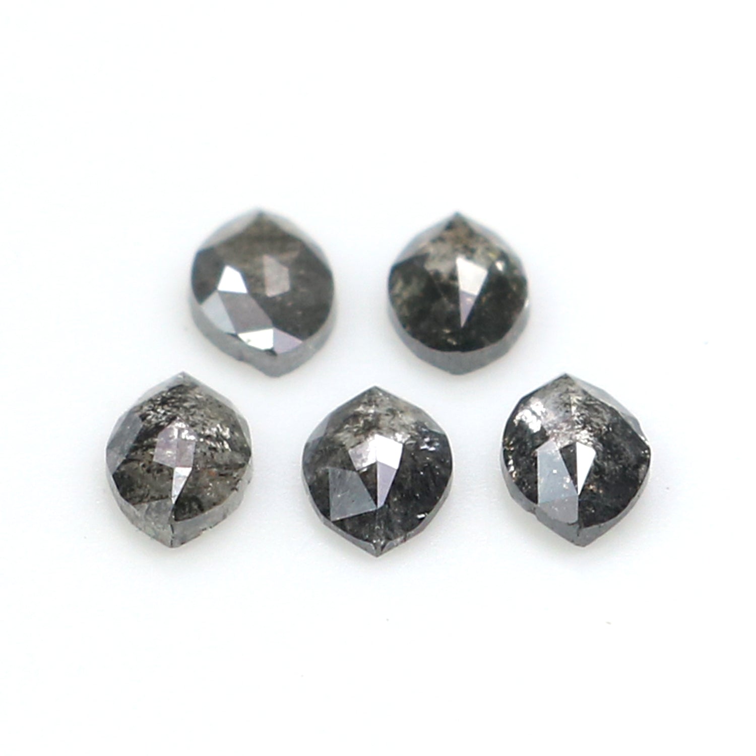 Natural Loose Marquise Diamond, Salt And Pepper Marquise Diamond, Natural Loose Diamond, Rose Cut Diamond, 0.45 CT Marquise Shape KDL2819