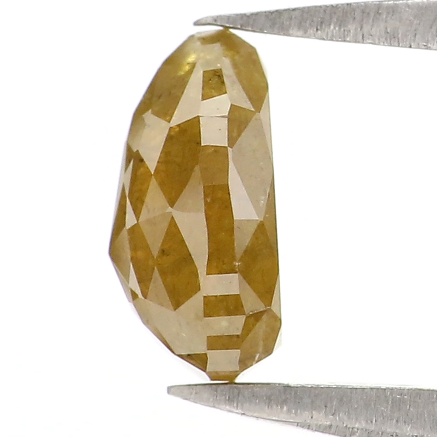 Natural Loose Pear Diamond, Yellow Color Pear Cut Diamond, Natural Loose Diamond, Pear Rose Cut Diamond, 0.93 CT Pear Shape Diamond KDK2680