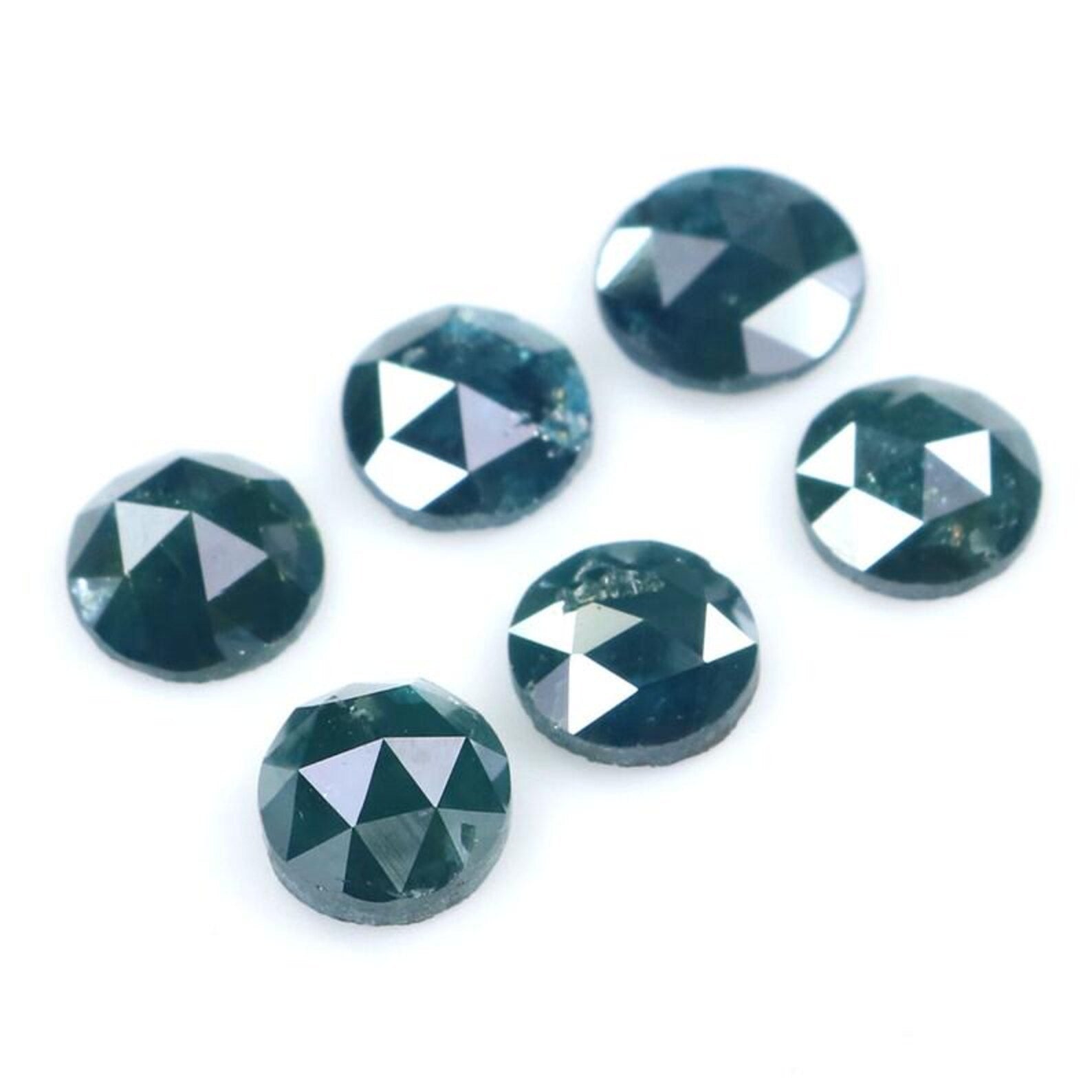 2.25 CT Natural Loose Round Shape Diamond Blue Color Round Diamond 4.60 MM Natural Loose Diamond Blue Color Round Rose Cut Diamond NQ2057