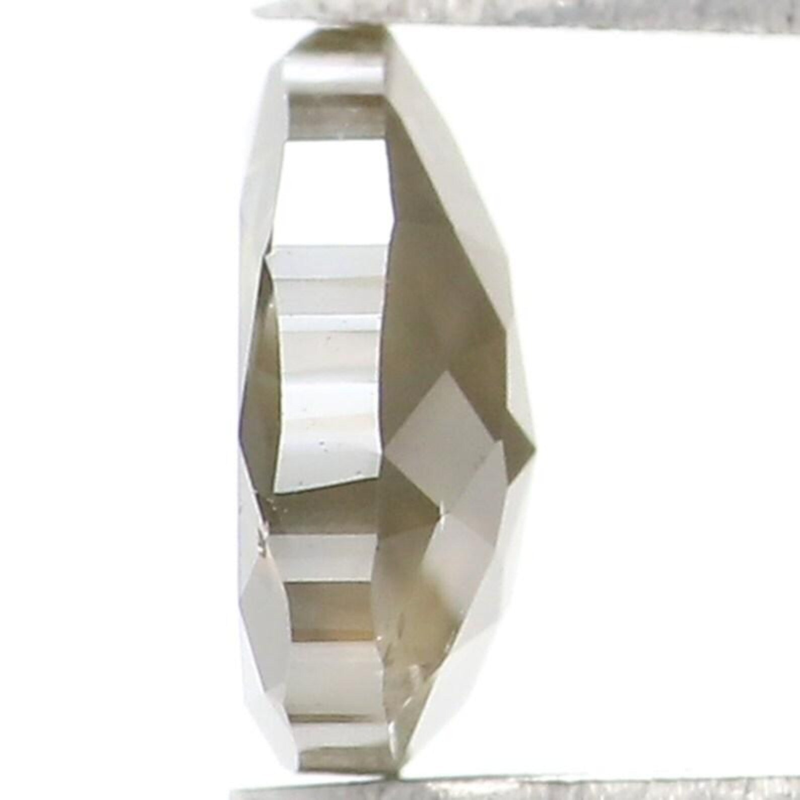 0.54 CT Natural Loose Pear Shape Diamond Green Color Pear Cut Diamond 5.65 MM Natural Loose Diamond Grey Color Pear Rose Cut Diamond NQ1769