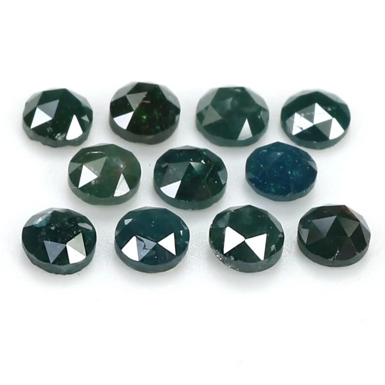 2.61 Ct Natural Loose Round Shape Diamond Blue Color Round Cut Diamond 3.50 MM Natural Loose Diamond Blue Color Round Rose Cut Diamond NQ242