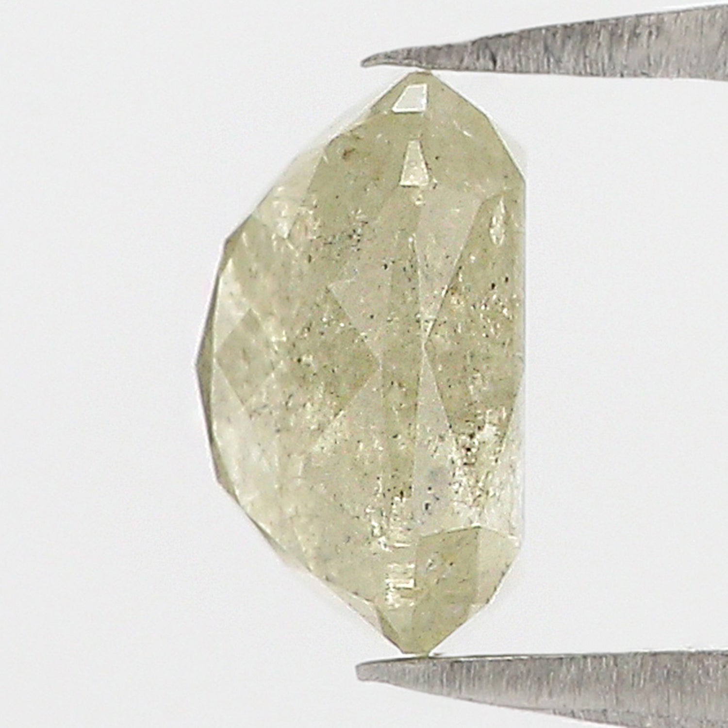 1.70 CT Natural Loose Cushion Shape Diamond Yellow Color Cushion Cut Diamond 7.10 MM Natural Grey Color Cushion Rose Cut Diamond QL7412