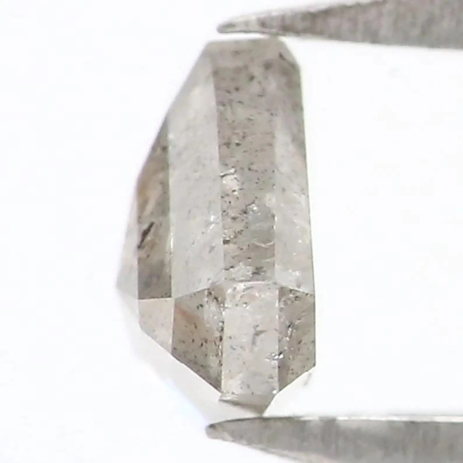 0.38 CT Natural Loose Shield Shape Diamond Milky Grey Shield Cut Diamond 5.10 MM Natural Milky Grey Color Shield Rose Cut Diamond NQ8696
