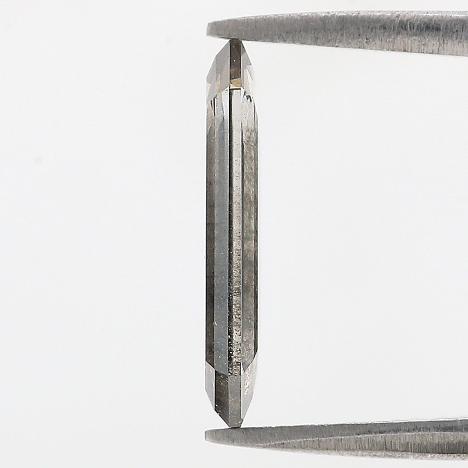 2.65 CT Emerald Rose Cut Salt And Pepper Lab Grown 14.45 MM Loose Diamond CVD Fancy Black Grey Color Lab Created Antique Cut Diamonds L3529