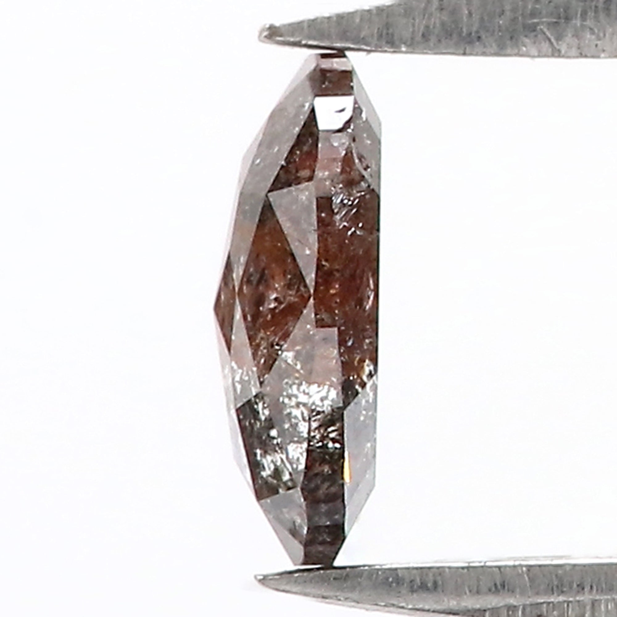 0.55 Ct Natural Loose Oval Shape Diamond Salt And Pepper Oval Cut Diamond 6.40 MM Natural Brown Color Diamond Oval Rose Cut Diamond QK2220