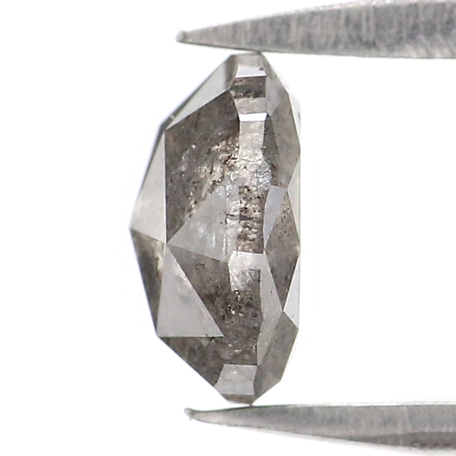 0.93 CT Natural Loose Round Rose Cut Diamond Salt And Pepper Round Diamond 6.05 MM Natural Loose Black Grey Color Rose Cut Diamond LQ2941