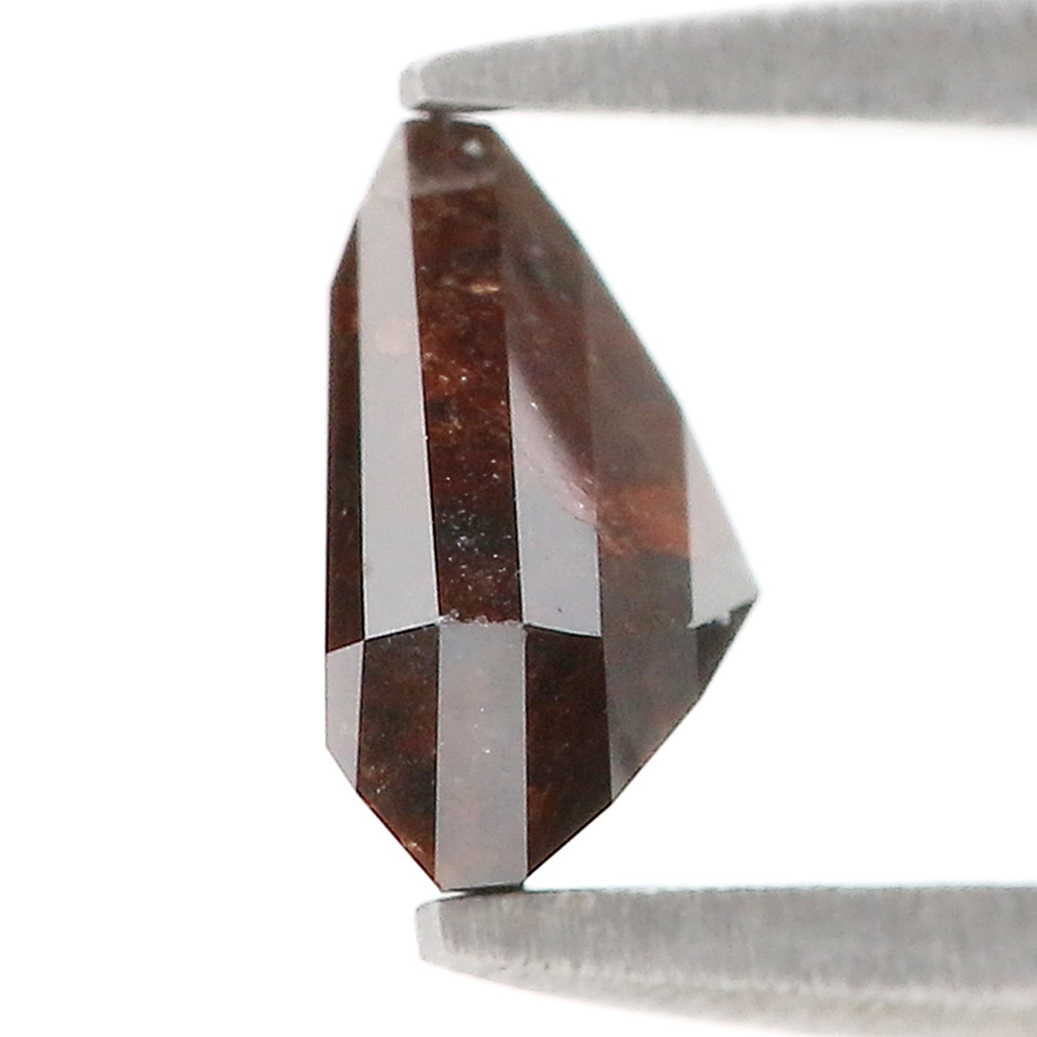 1.35 CT Natural Loose Shield Shape Diamond Brown Color Shield Cut Diamond 6.55 MM Natural Loose Brown Color Shield Rose Cut Diamond LQ9419