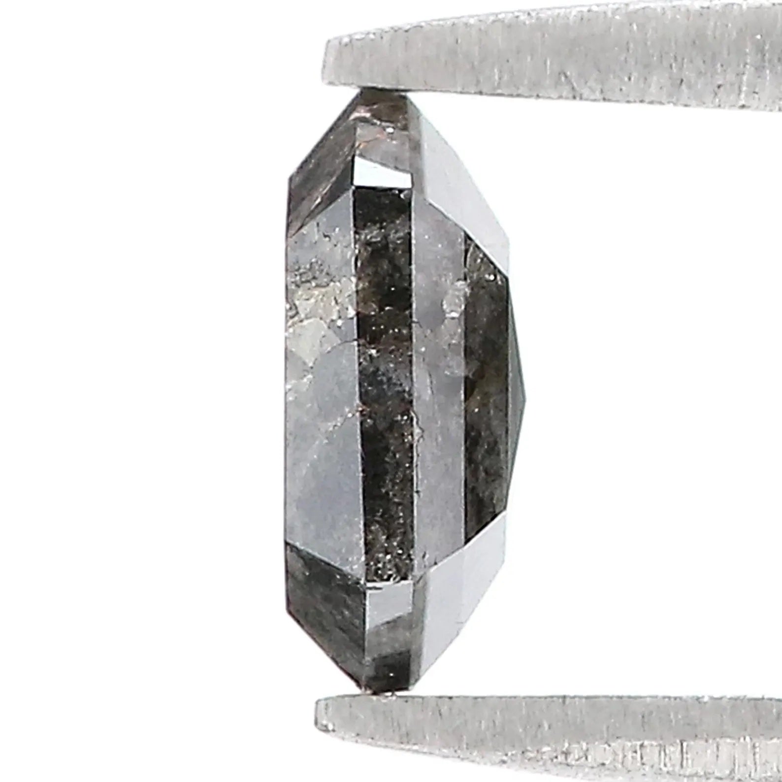 1.09 CT Natural Loose Hexagon Shape Diamond Black Color Hexagon Cut Diamond 7.05 MM Natural Diamond Black Hexagon Rose Cut Diamond QN1091