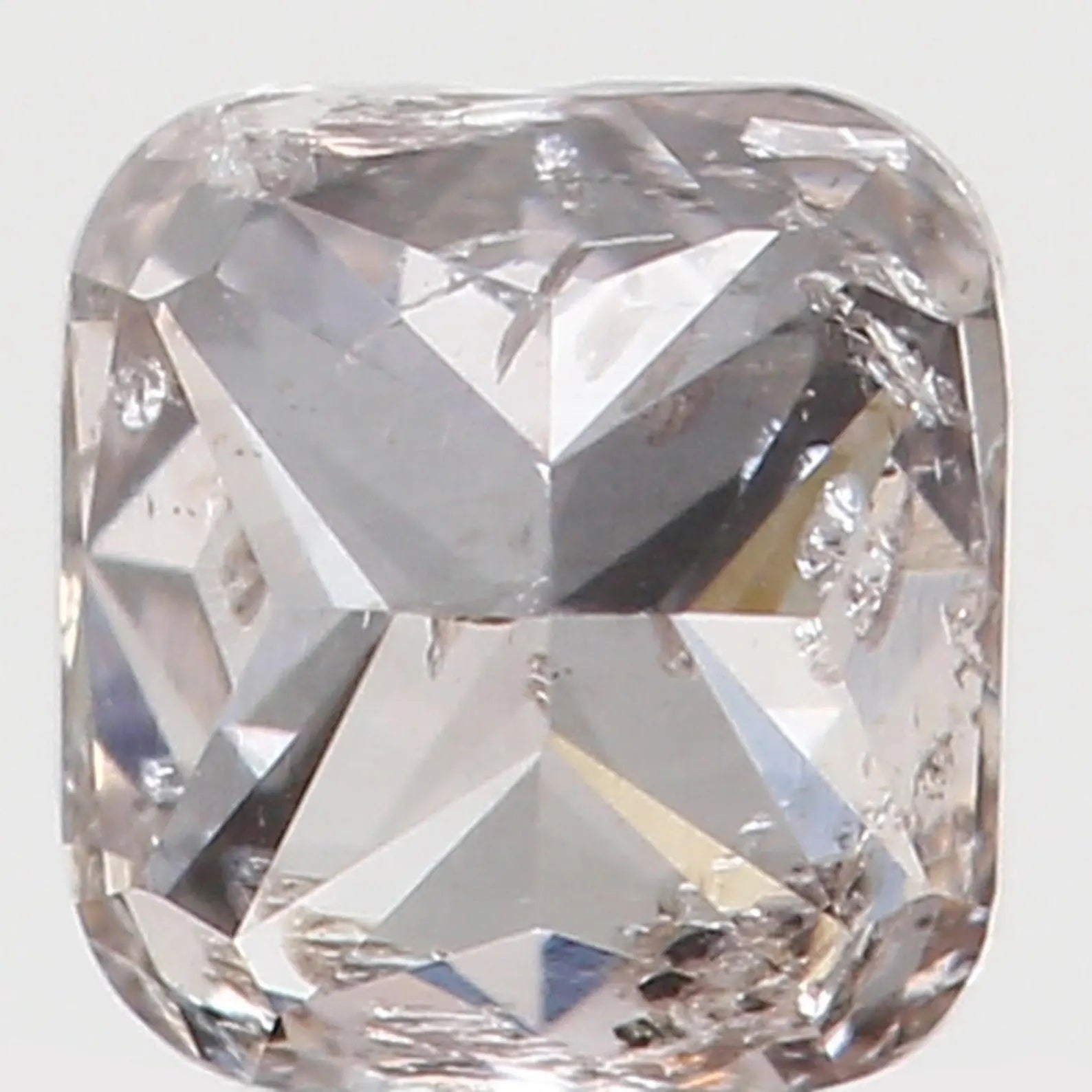 0.16 Ct Natural Loose Diamond Cushion Brown Color I2 Clarity 3.10 MM N7630