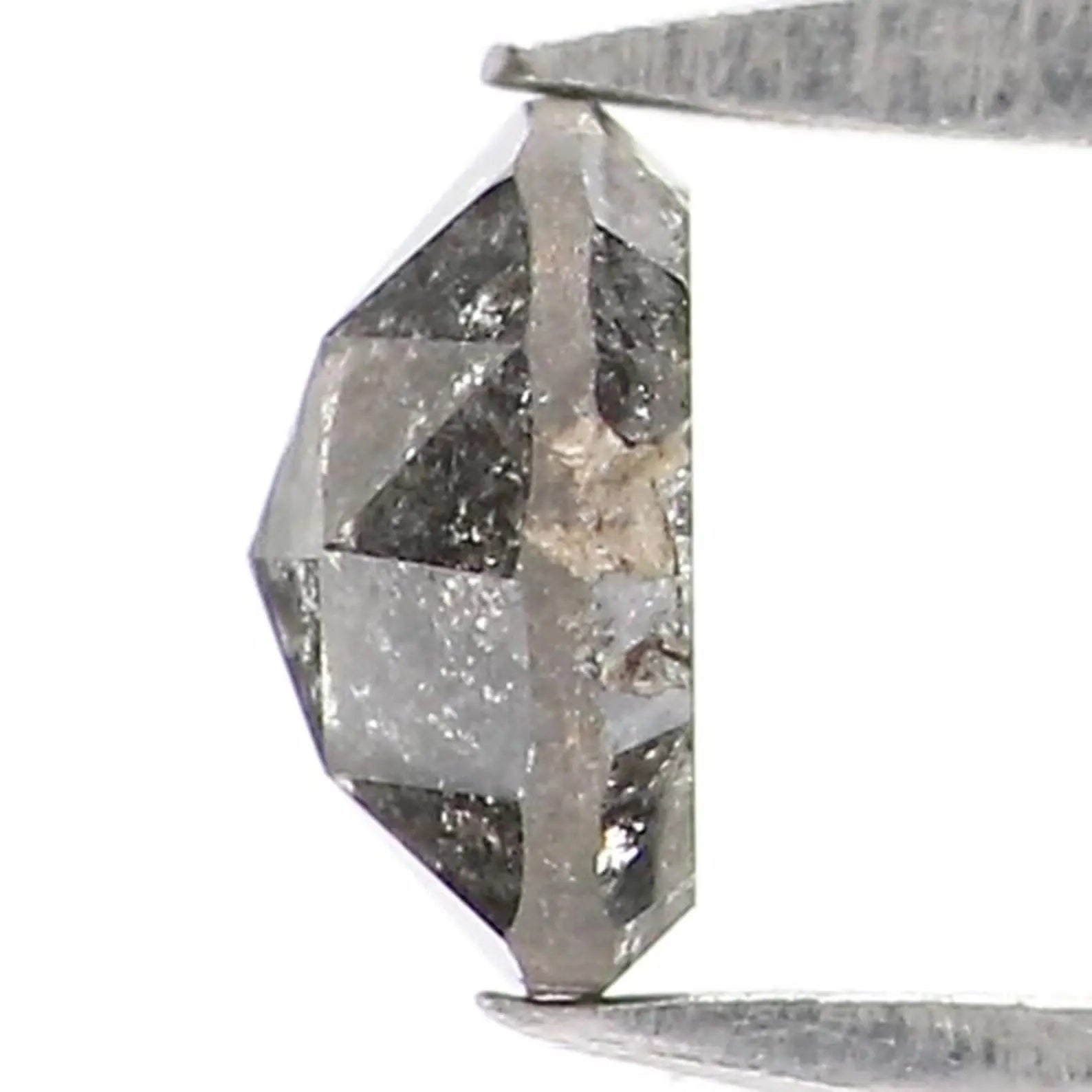 0.45 CT Natural Loose Round Shape Diamond Salt And Pepper Round Diamond 4.70 MM Natural Loose Black Grey Color Round Rose Cut Diamond NQ2336