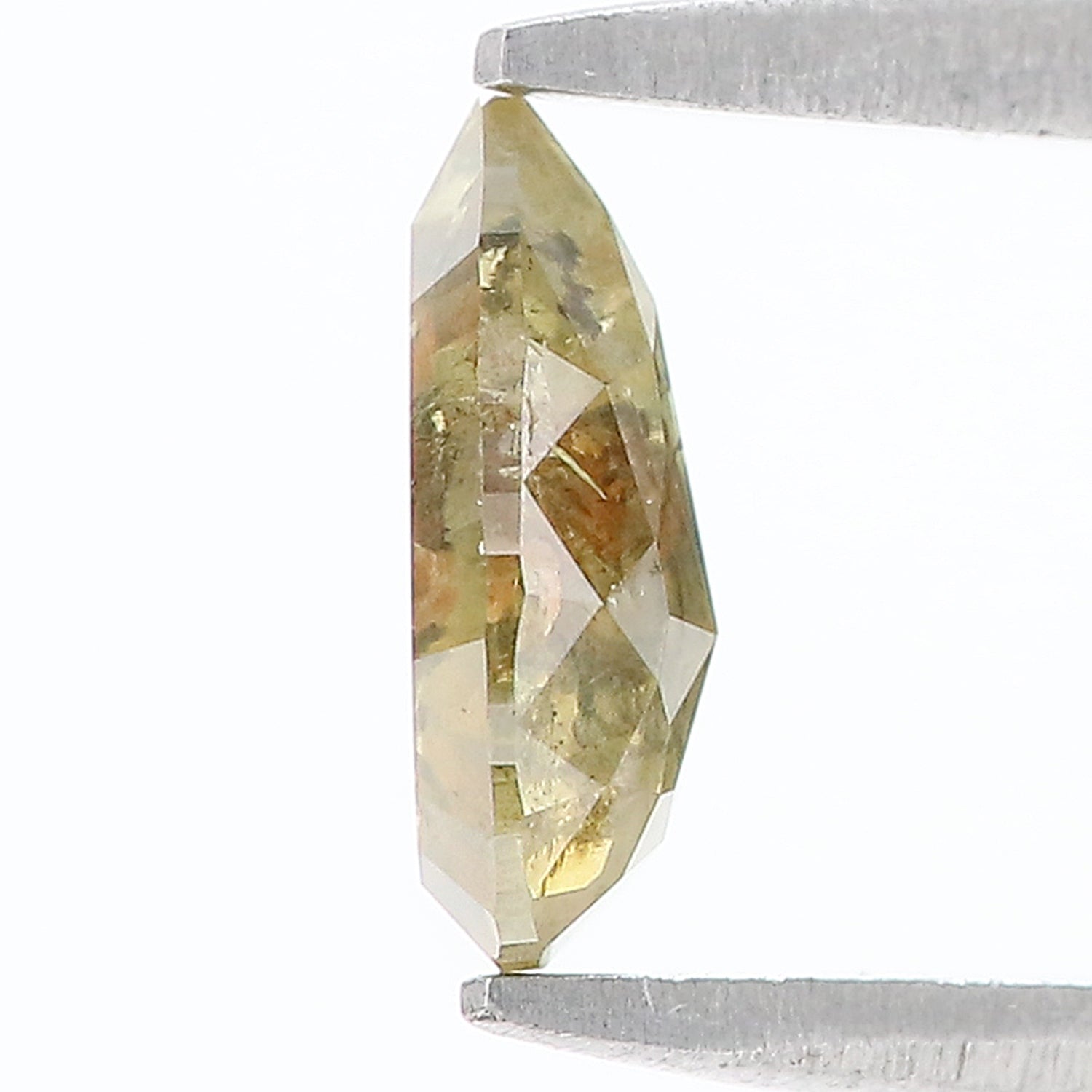 0.73 CT Natural Loose Pear Shape Diamond Green Color Pear Cut Diamond 7.50 MM Natural Loose Green Color Diamond Pear Rose Cut Diamond LQ442