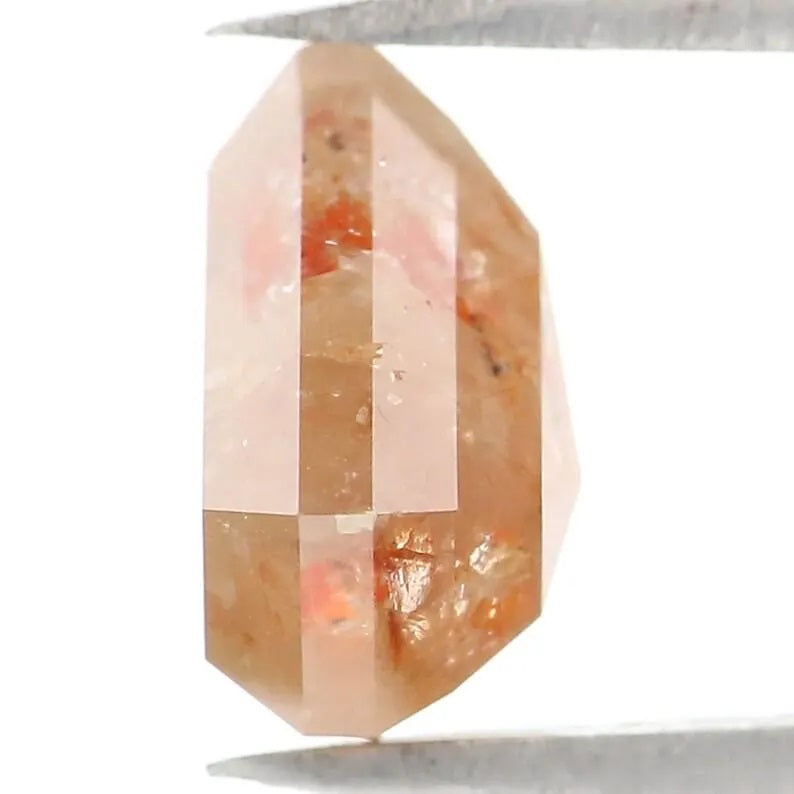 2.30 CT Natural Loose Shield Shape Diamond Grey Color Shield Cut Diamond 8.50 MM Natural Diamond Brown Color Shield Rose Cut Diamond QN505