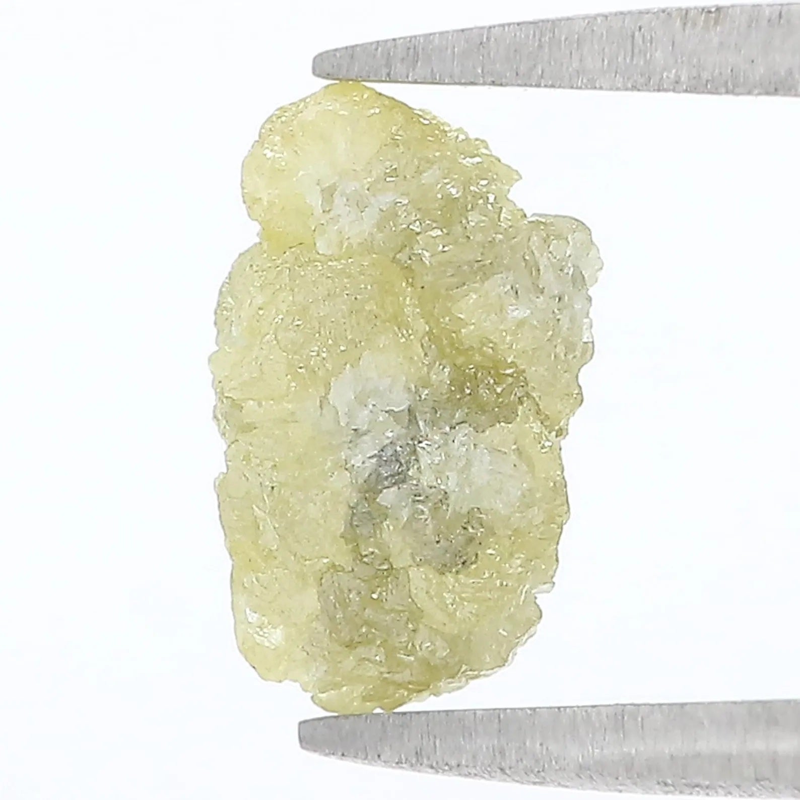 2.75 CT Natural Loose Rough Shape Diamond Yellow Color Rough Uncut Diamond 10.30 MM Natural Grey Color Rough Irregular Cut Diamond NQ2581