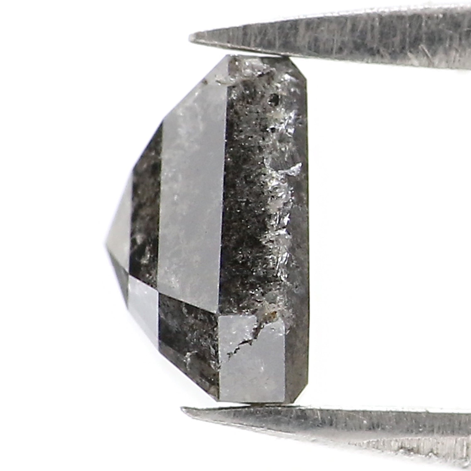 Natural Loose Shield Diamond, Salt And Pepper Shield Diamond, Natural Loose Diamond, Shield Rose Cut Diamond, 1.77 CT Shield Shape L2870