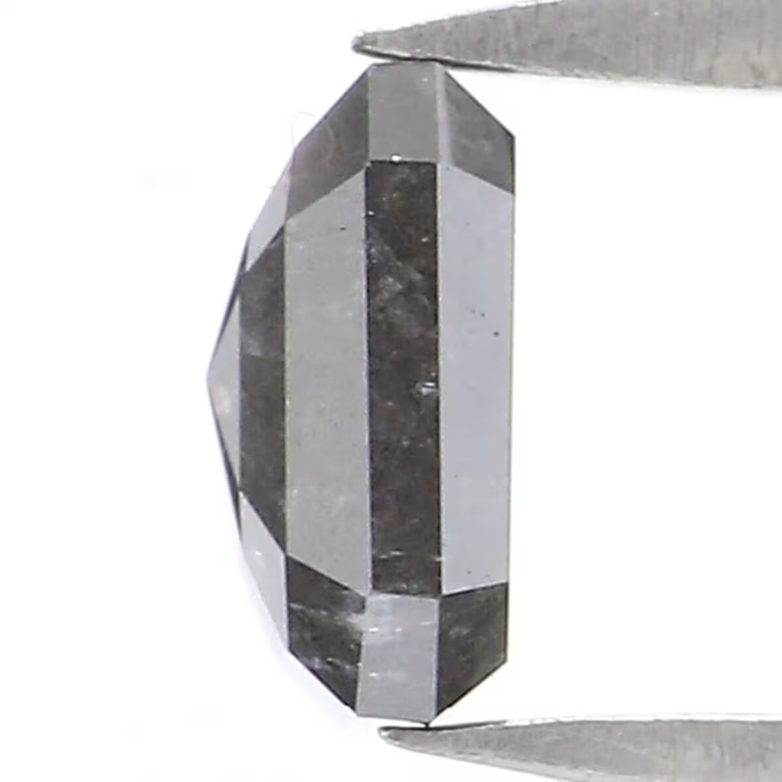 0.60 CT Natural Loose Emerald Diamond Salt And Pepper Diamond Natural Loose Diamond 5.30 MM Emerald Rose Cut Diamond Emerald Shape NQ7861