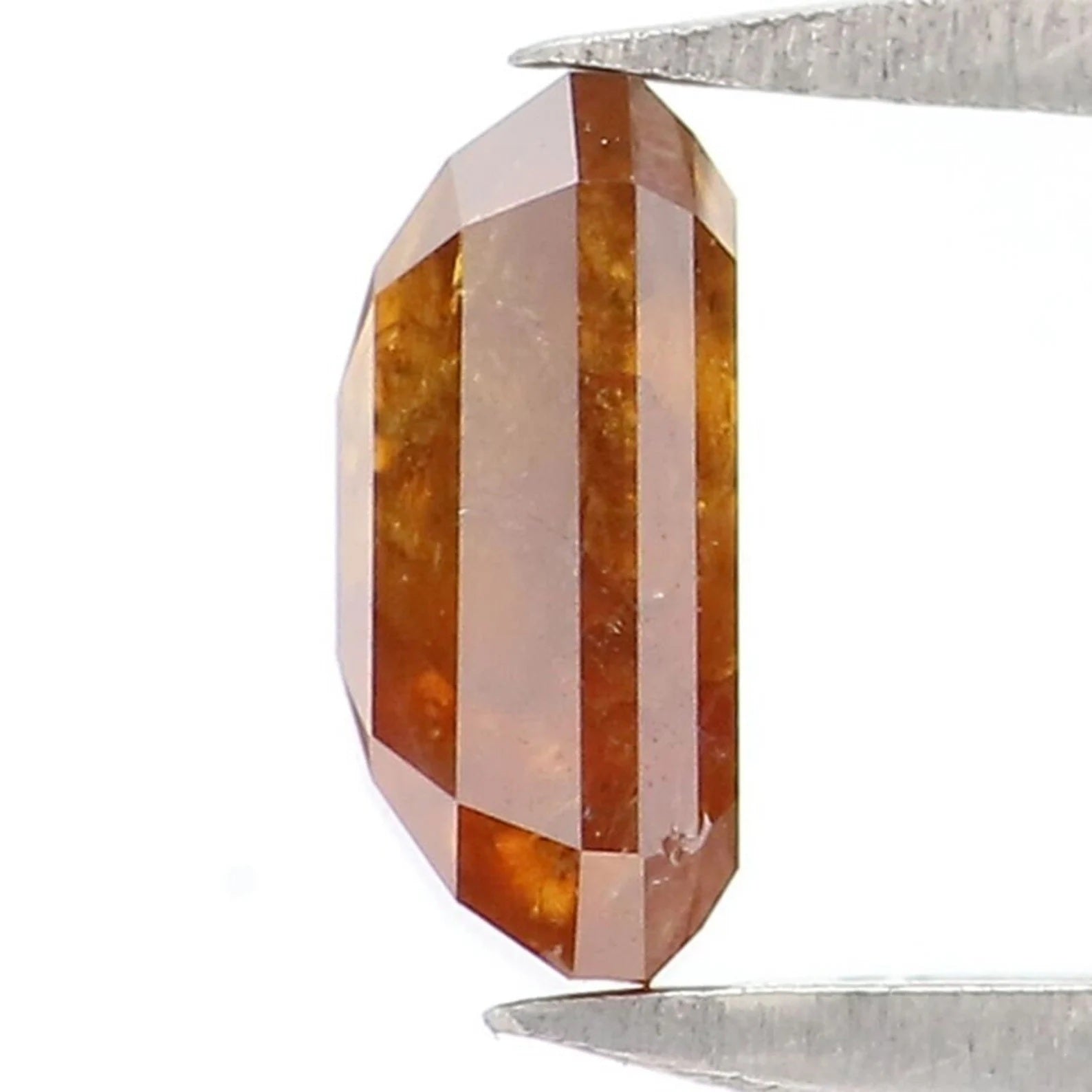 0.73 CT Natural Loose Emerald Shape Diamond Brown Color Emerald Cut Diamond 5.95 MM Natural Loose Brown Color Emerald Rose Cut Diamond NQ988