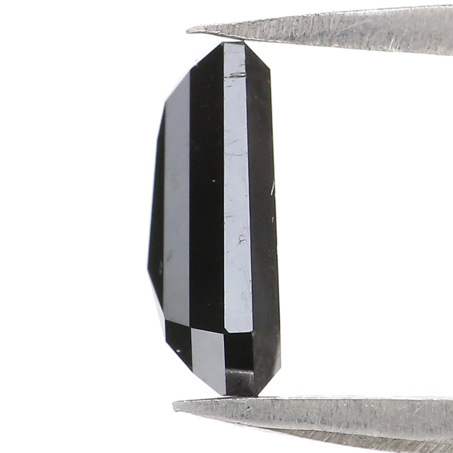 1.30 CT Natural Loose Coffin Shape Diamond Black Color Coffin Cut Diamond 8.20 MM Natural Loose Black Diamond Coffin Rose Cut Diamond LC04