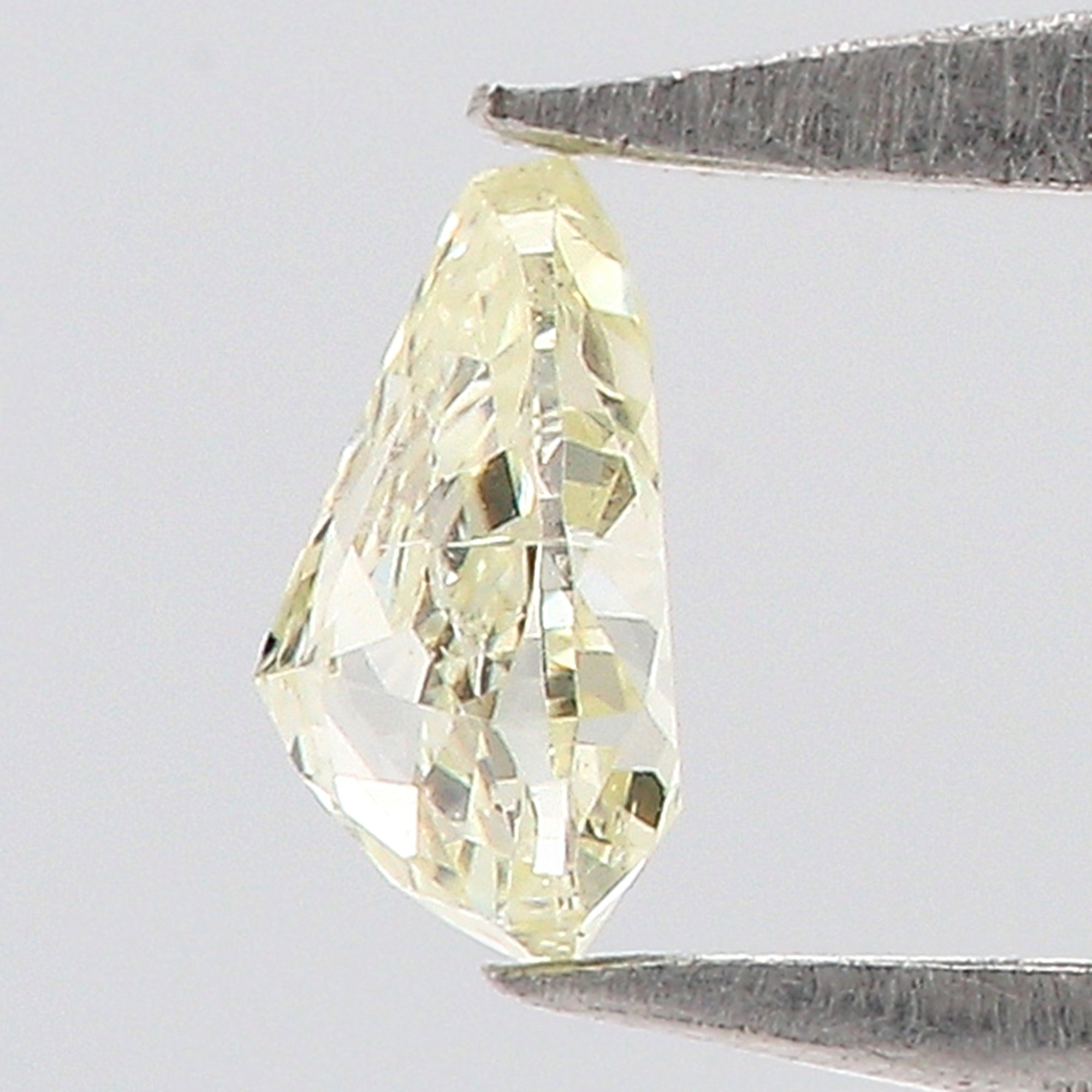 0.19 CT Natural Loose Diamond, Pear Diamond, Yellow Diamond, Rustic Diamond, Pear Cut Diamond, Fancy Color Diamond KR897