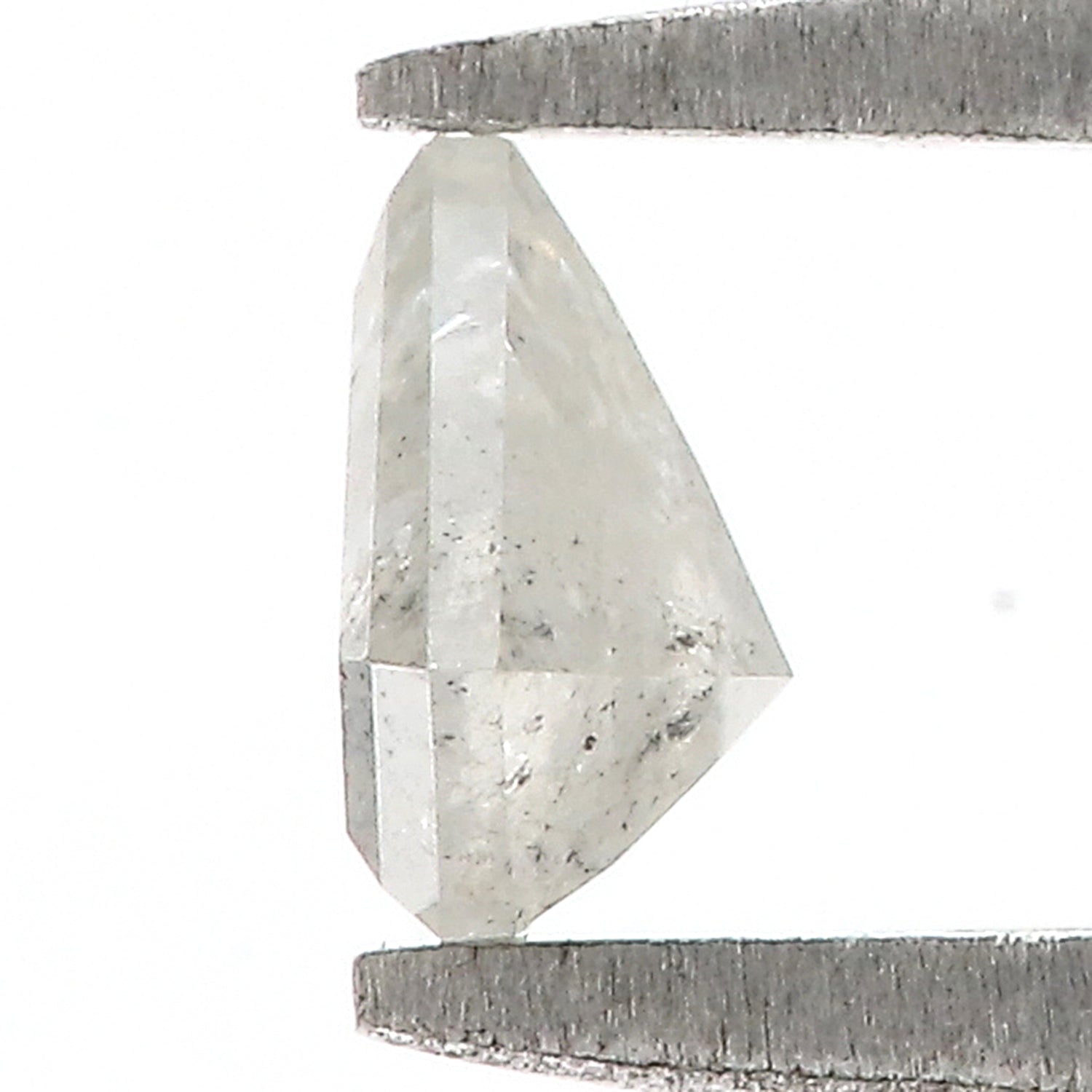 0.47 Ct Natural Loose Shield Shape Diamond Salt And Pepper Shield Shape Diamond 5.40 MM Natural Gray Color Shield Rose Cut Diamond QL9683