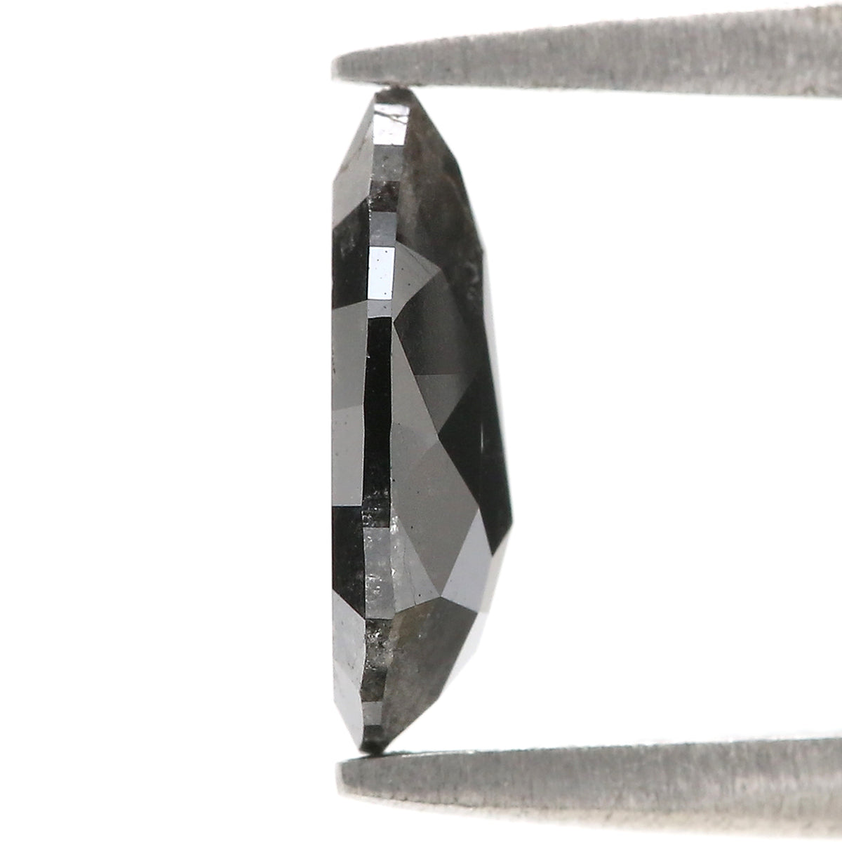 1.23 CT Natural Loose Pear Shape Diamond Salt And Pepper Pear Diamond 9.60 MM Natural Loose Black Grey Color Pear Rose Cut Diamond NQ2028