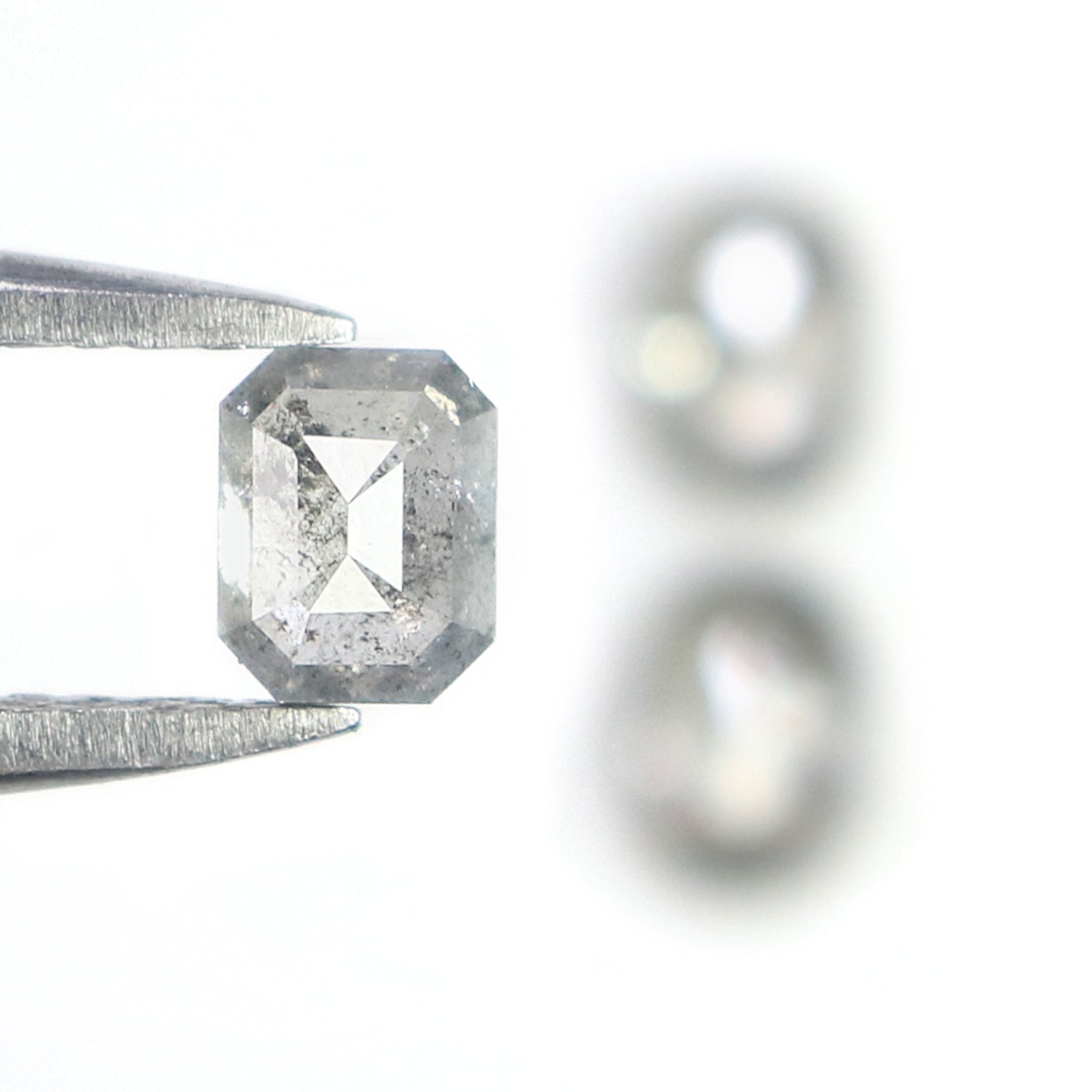 0.85 CT Natural Loose Mix Shape Diamond Salt And Pepper Mix Shape Diamond 4.25 MM Natural Black Grey Color Mix Shape Rose Cut Diamond QL636